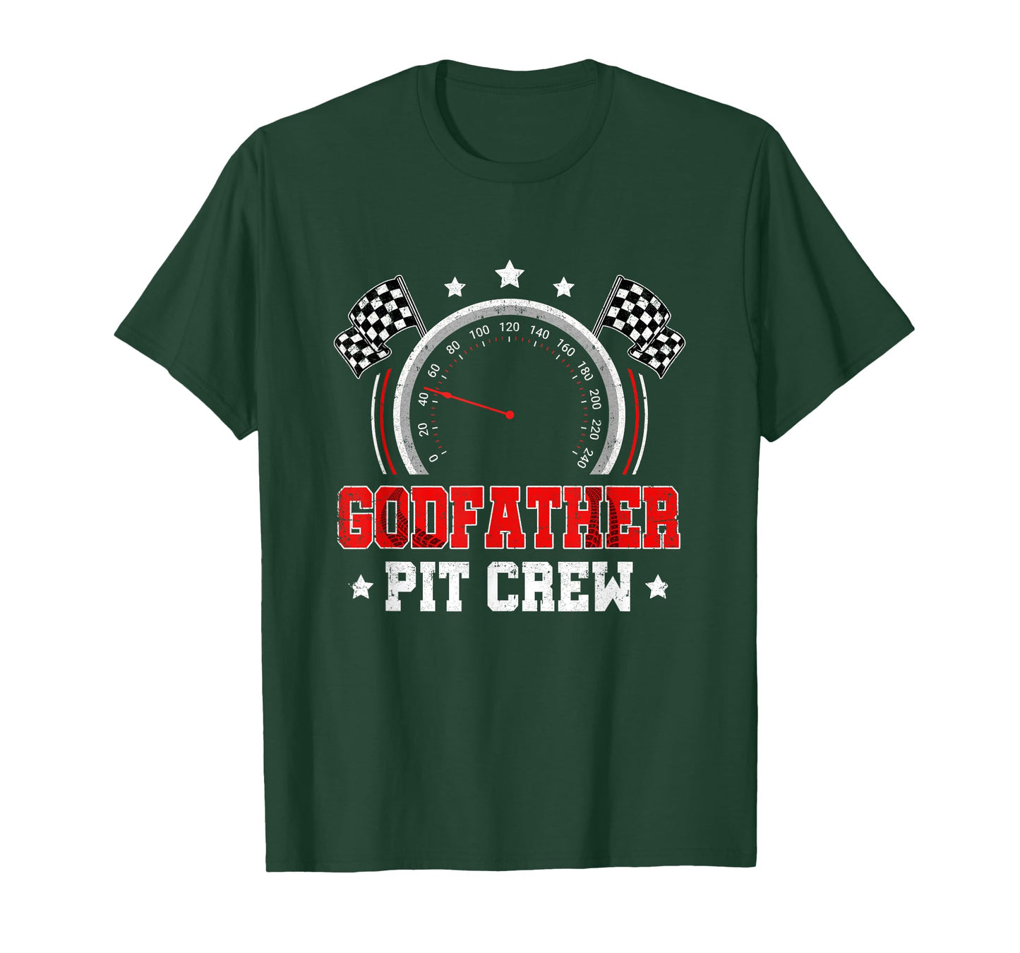 Godfather Pit Crew Race Car Birthday Party Racing Family T-Shirt