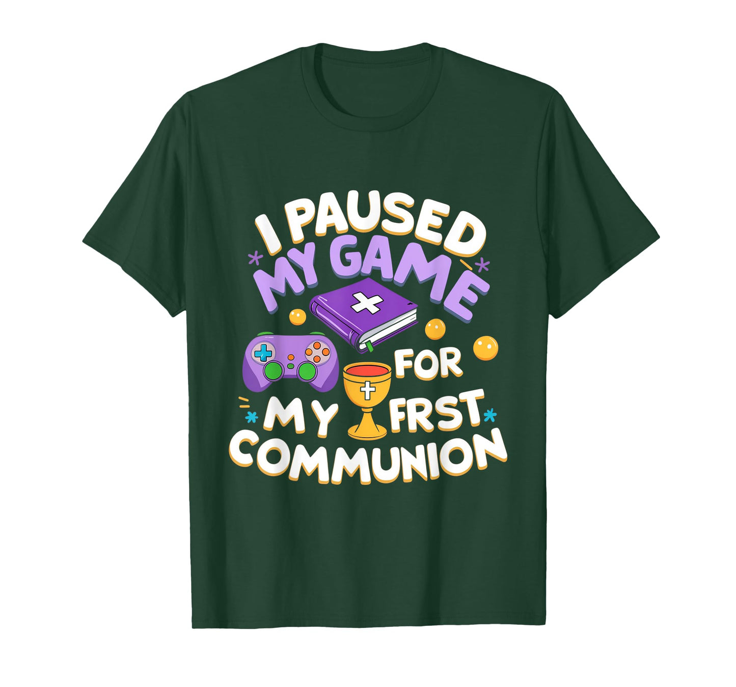 My First Communion Video Game Controller Boys Girls T-Shirt