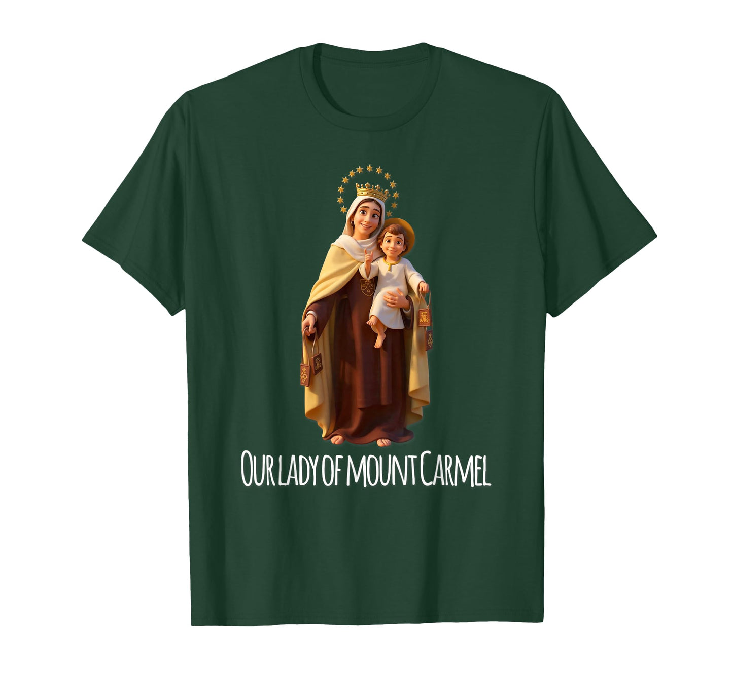Our Lady of Mount Carmel Marian Catholic T-Shirt