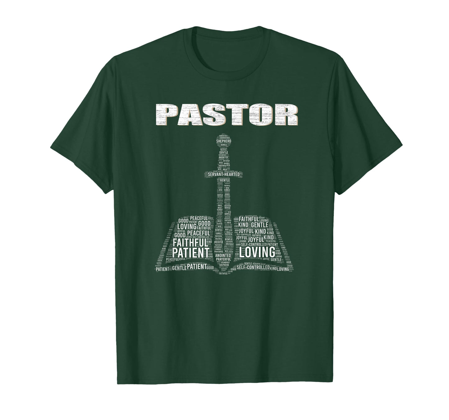 Christian Minister Word Cloud Church Pastor Appreciation Day T-Shirt