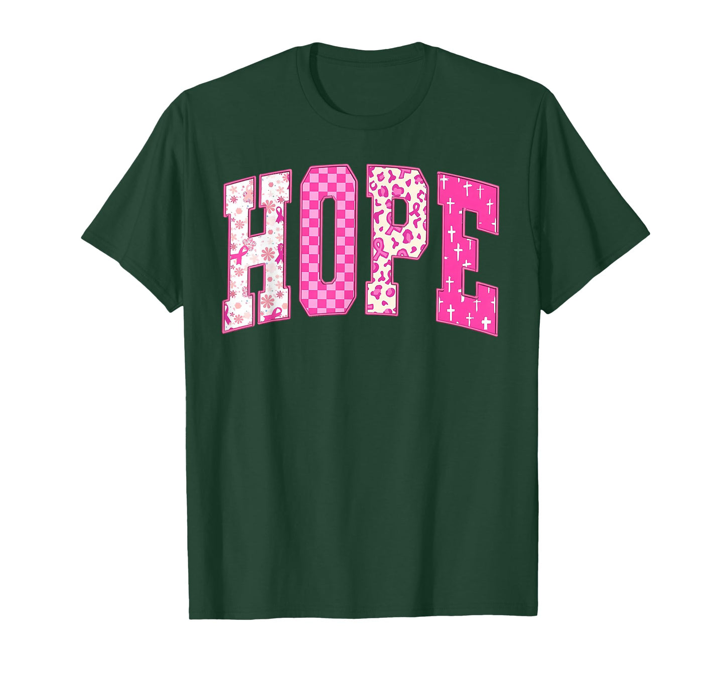 Breast Cancer Christian Fight Hope Faith Love Matching Group T-Shirt