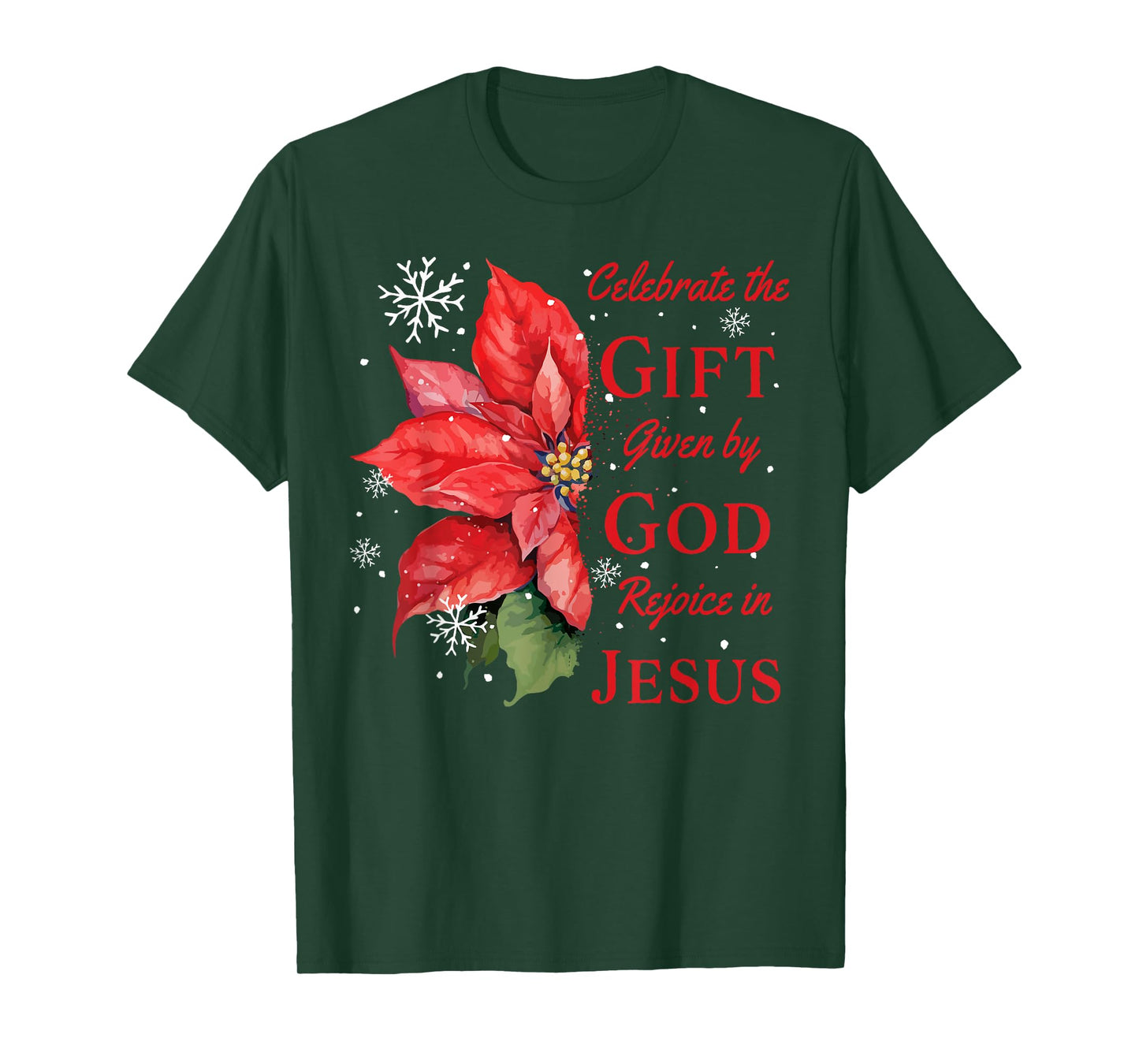 Celebrate Jesus Birth Christian Christmas T-Shirt