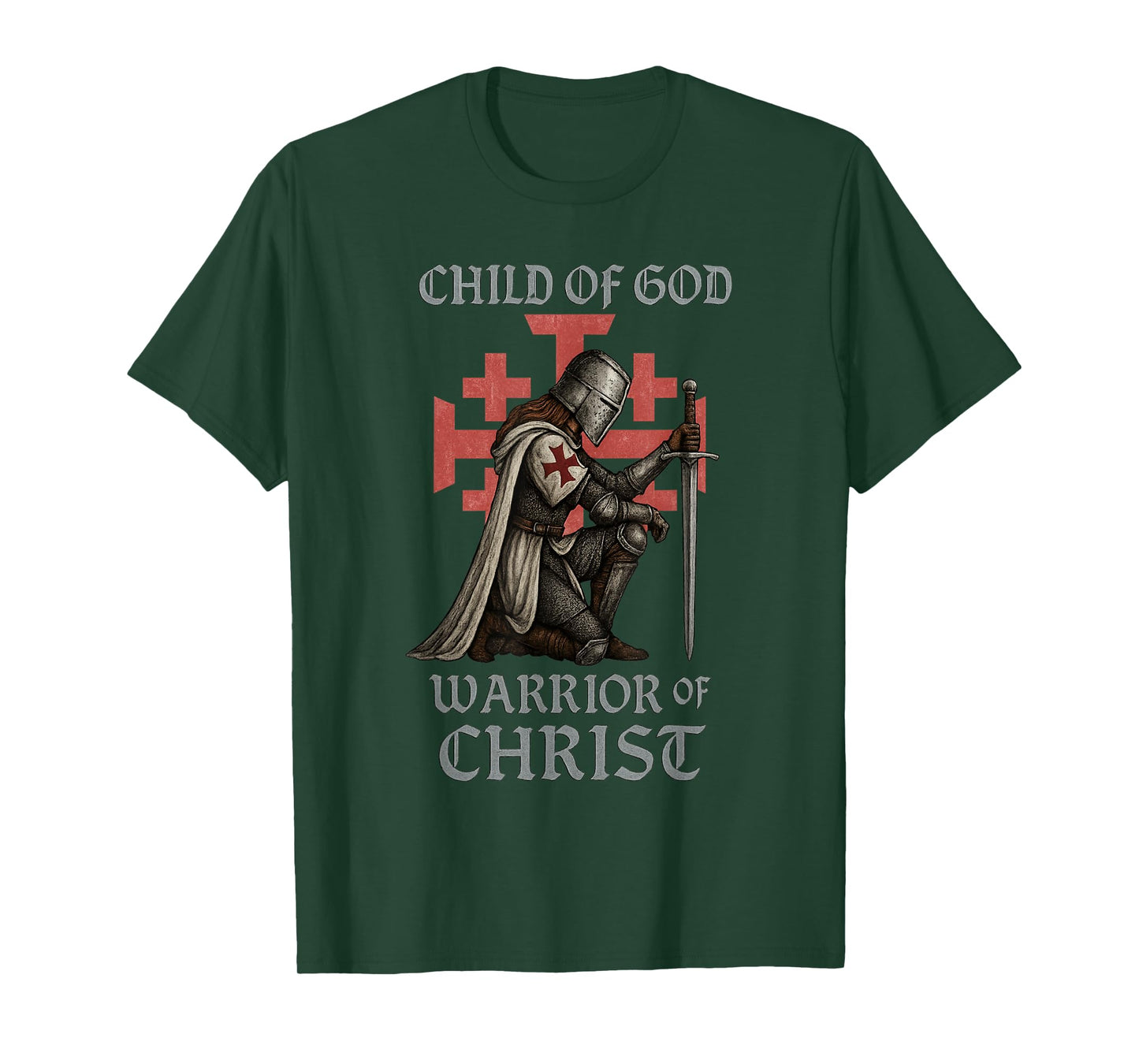 Female Warrior of Christ - Kingdom of Jerusalem T-Shirt