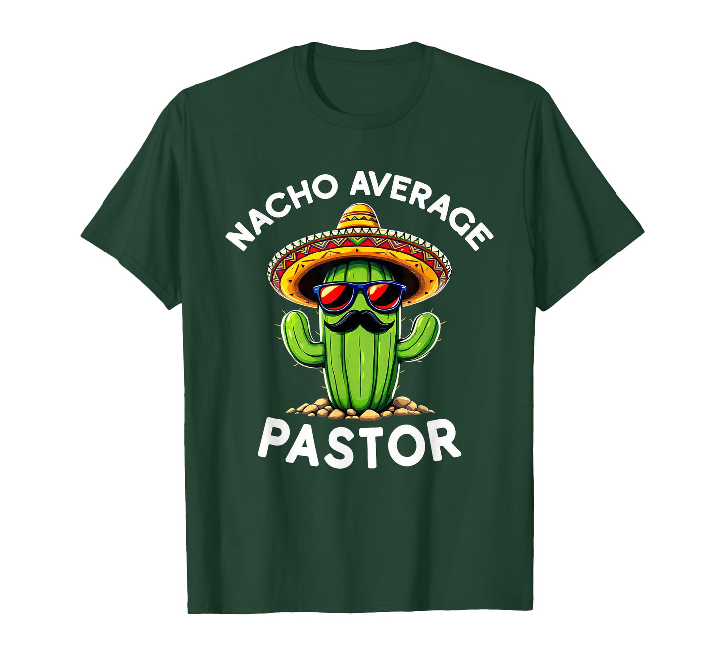 Funny Pastor Joke Nacho Average Pastor Clergy Minister T-Shirt