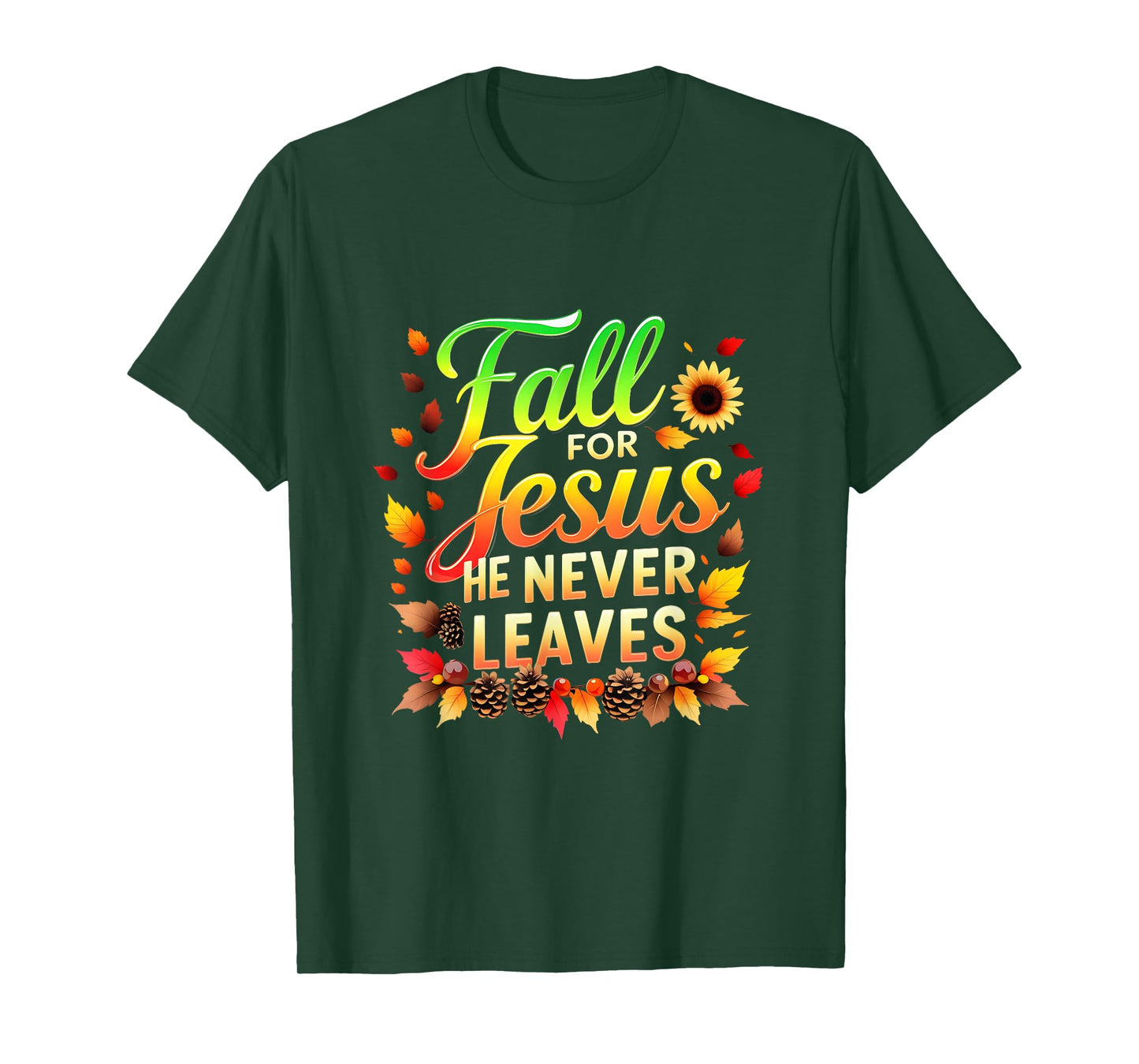 Fall Christian Thanksgiving Jesus My Favourite Season Autumn T-Shirt