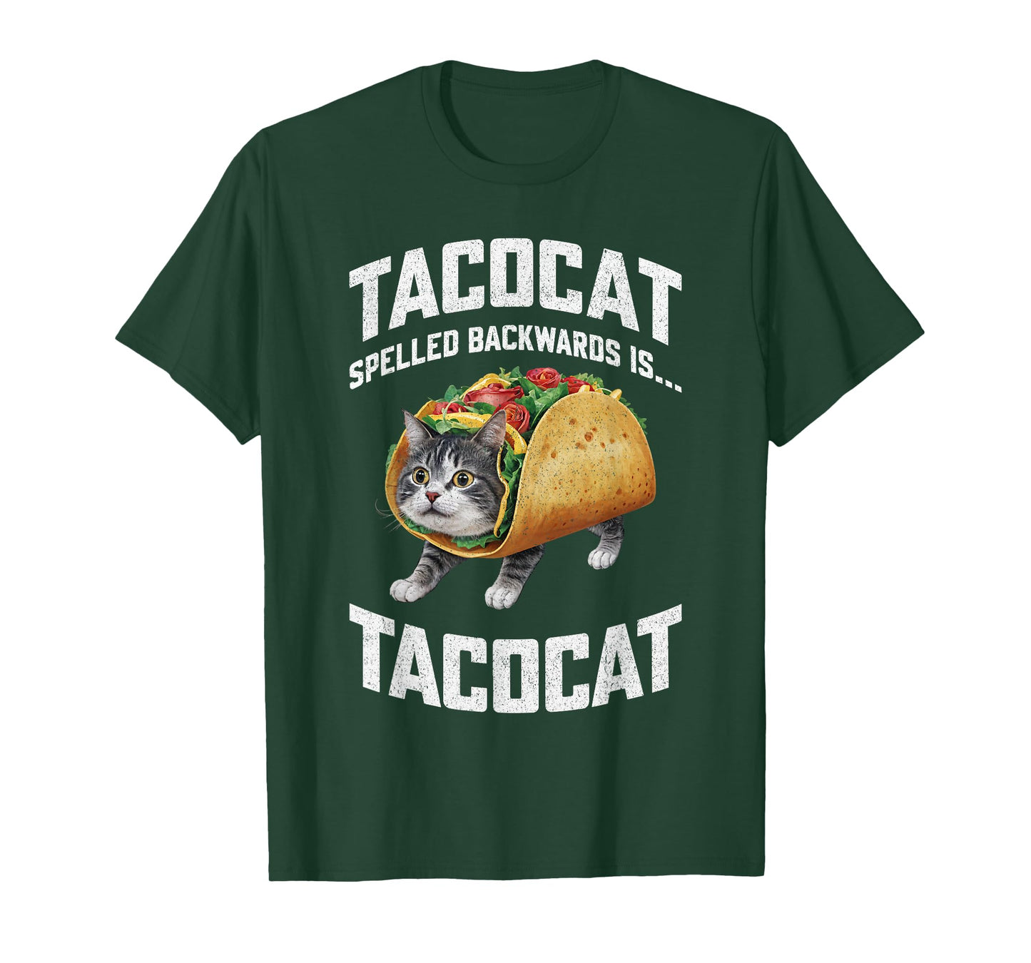 Tacocat Spelled Backward Is Tacocat Shirt Taco Cat Lover Men Women Girls Kids T-Shirt