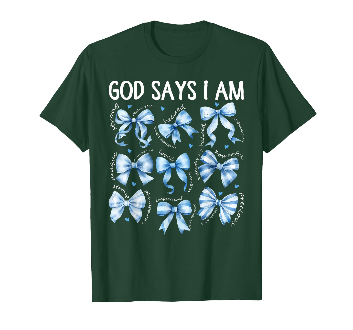 God Says I Am Coquette Bow Day Christian Women T-Shirt