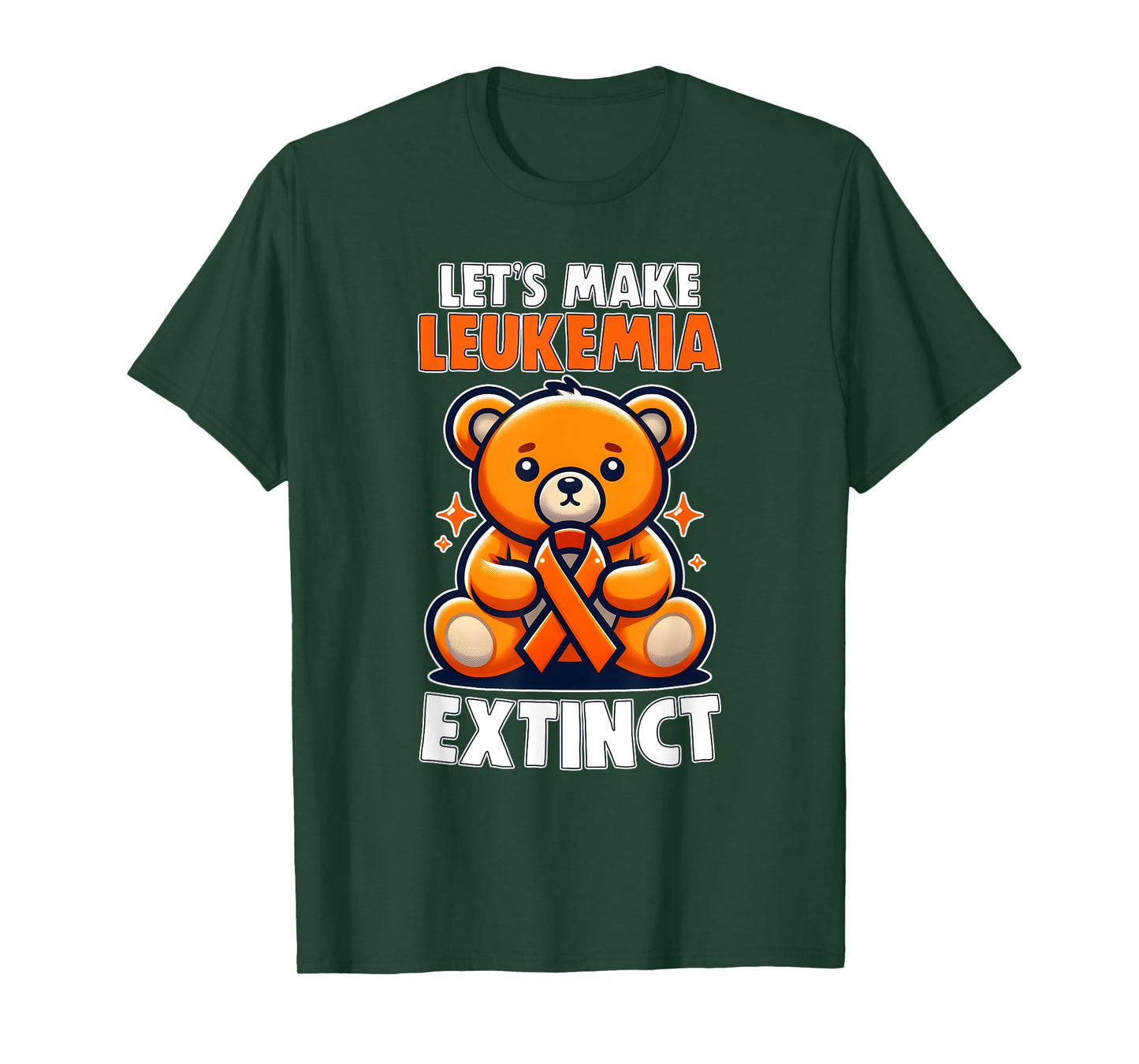 Leukemia Teddy Bear Orange Ribbon Hematologist Reptile T-Shirt