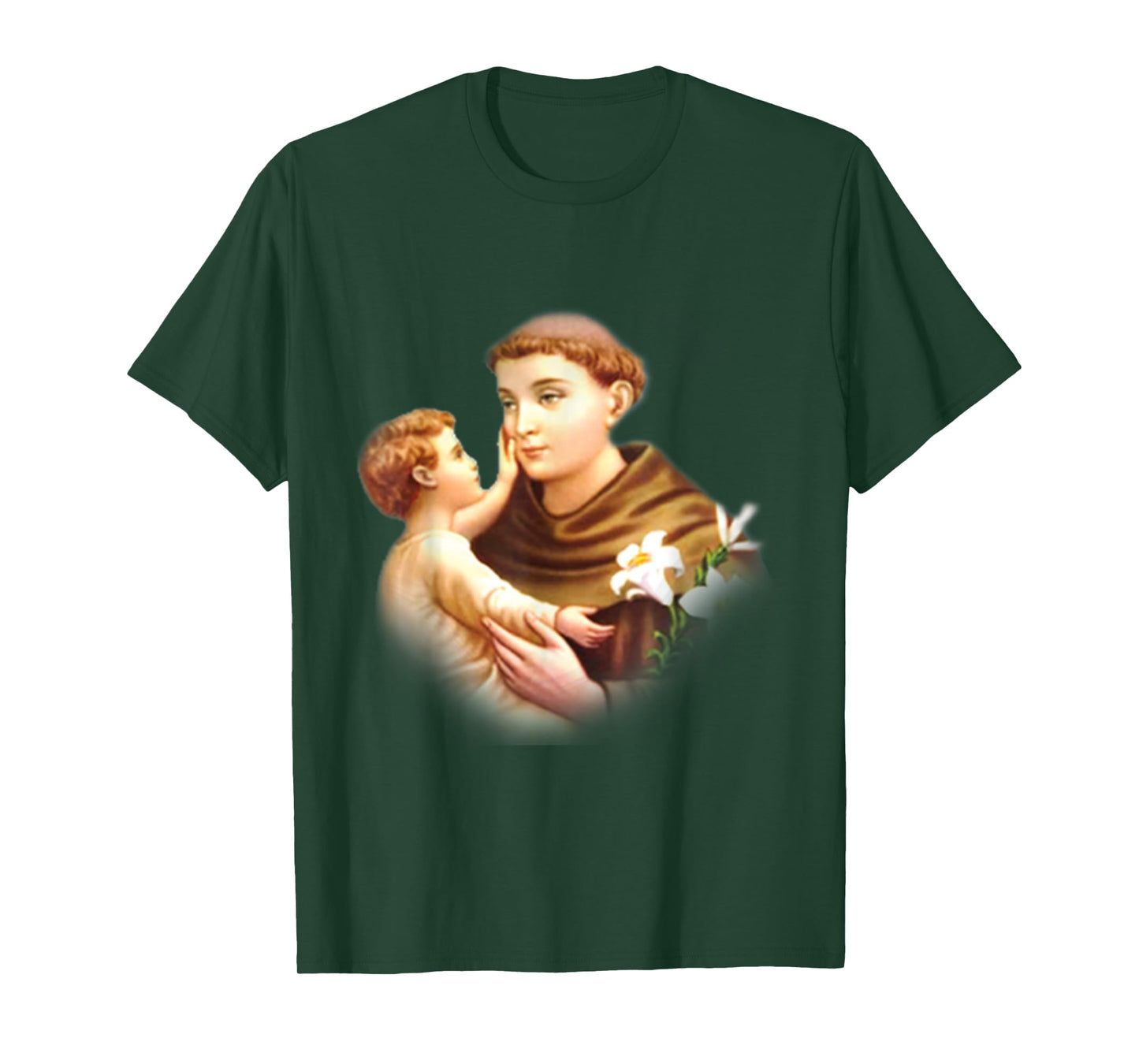 St Anthony of Padua Vintage Catholic Saint Infant Jesus T-Shirt