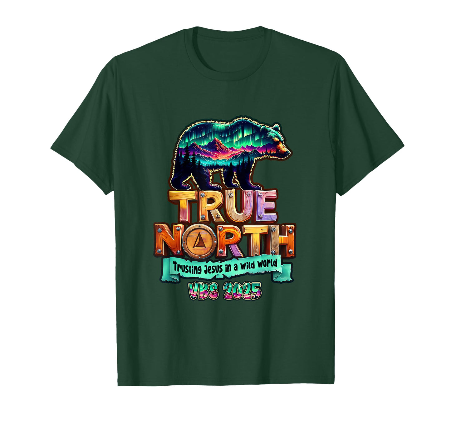 True-North Trusting Jesus In A Wild World Vbs Bear Nature T-Shirt
