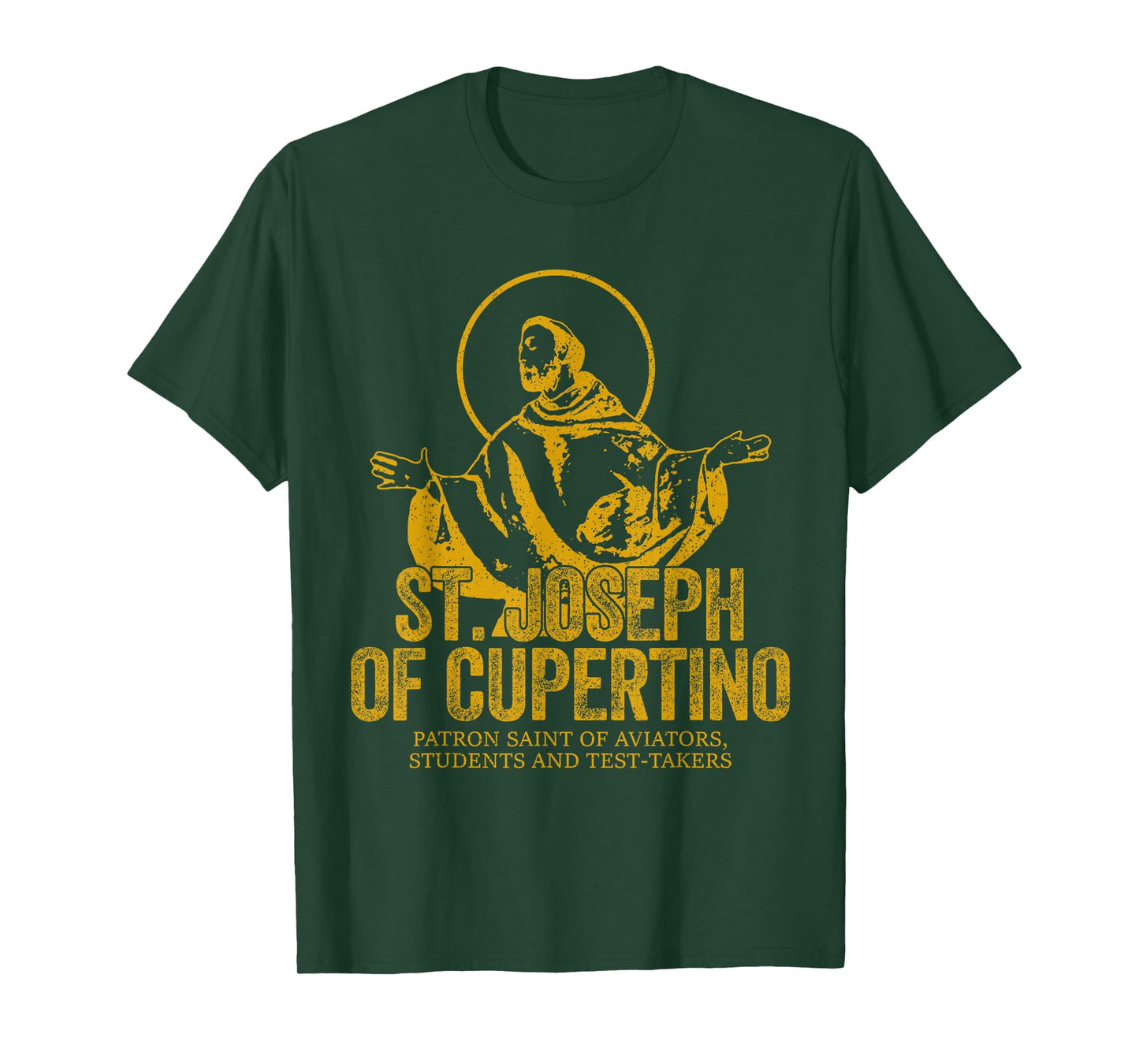 Catholicism Gold St. Joseph Of Cupertino Christian Saint T-Shirt
