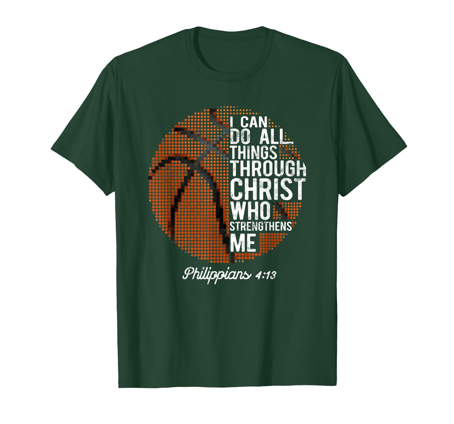 Christian Basketball I Can Do All Things Philippians 4:13 T-Shirt
