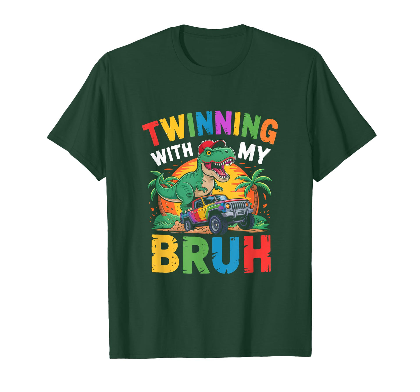 Twinning With My Bestie Kids Boys Funny Twin Day Spirit Week T-Shirt