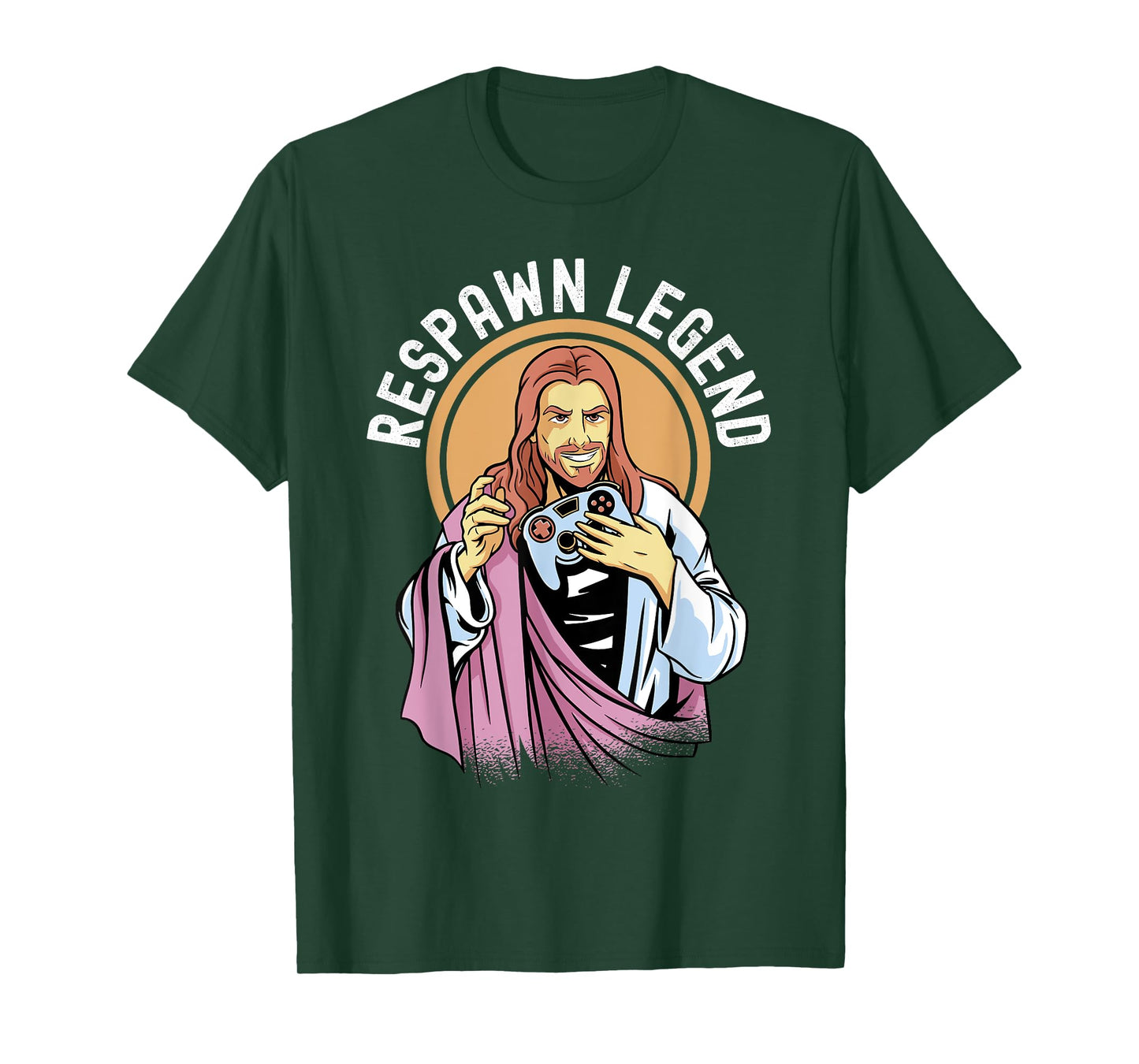Respawn Legend Resurrected Funny Jesus Video Games Mens Boys T-Shirt