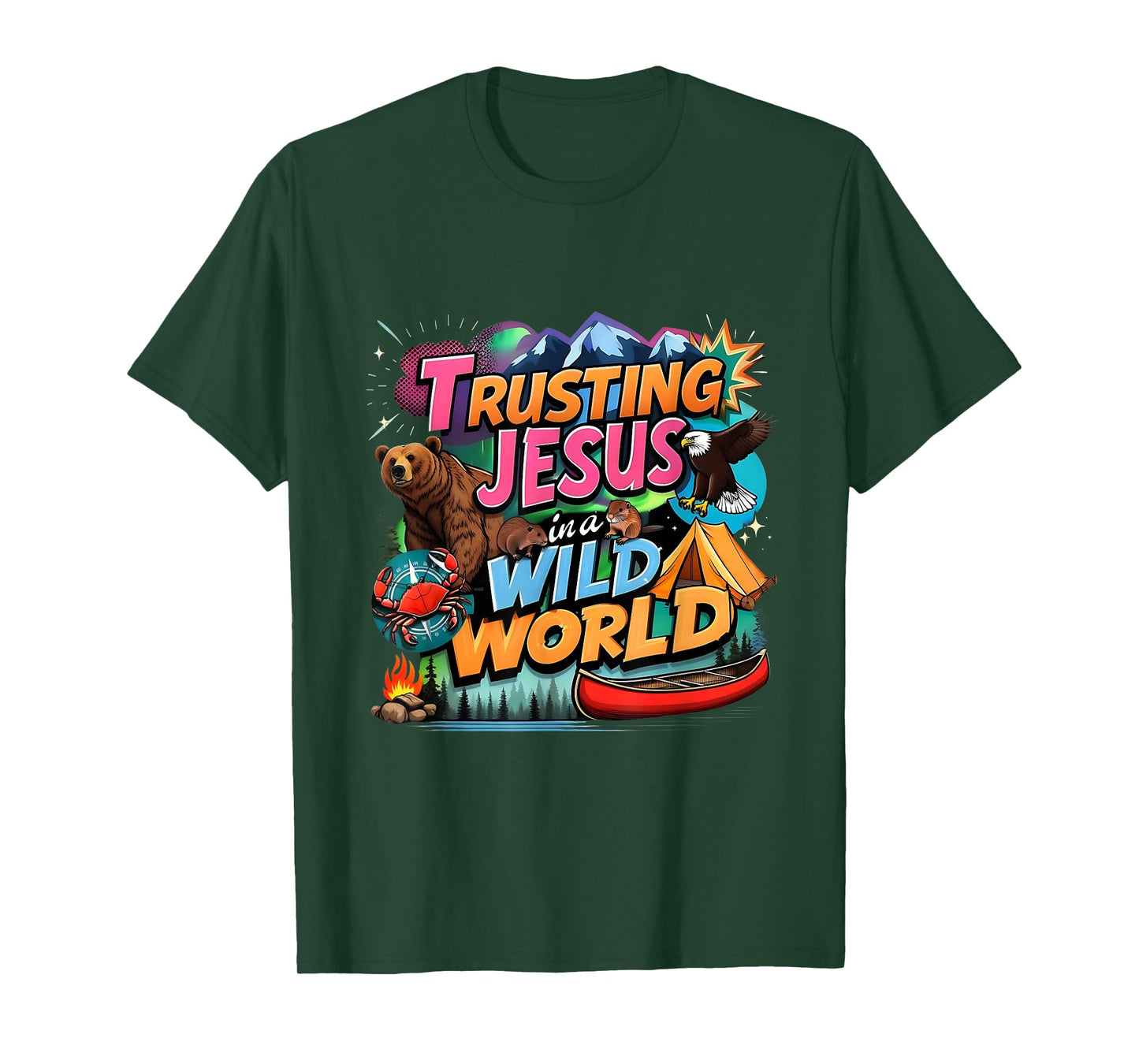 VBS 2025 Trusting Jesus Wild World Team Tee T-Shirt