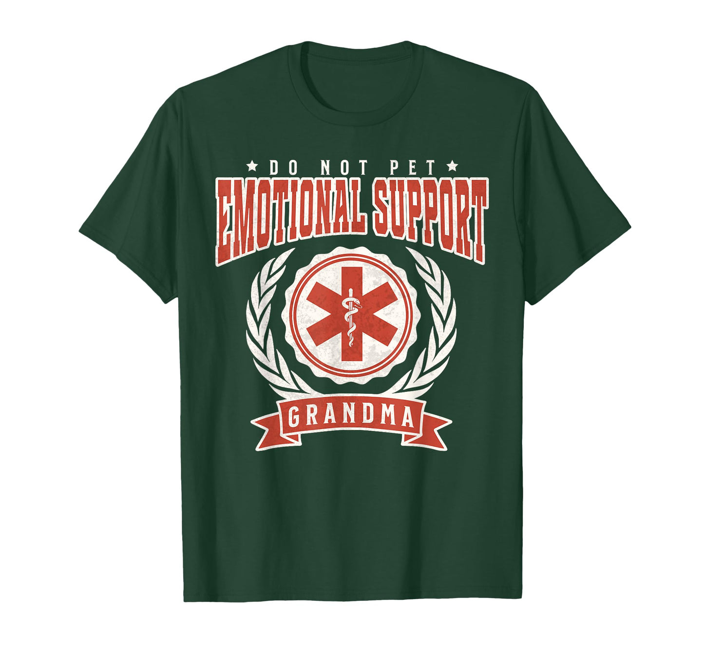 Emotional Support Grandma Grandmother Funny Grandparents Day T-Shirt