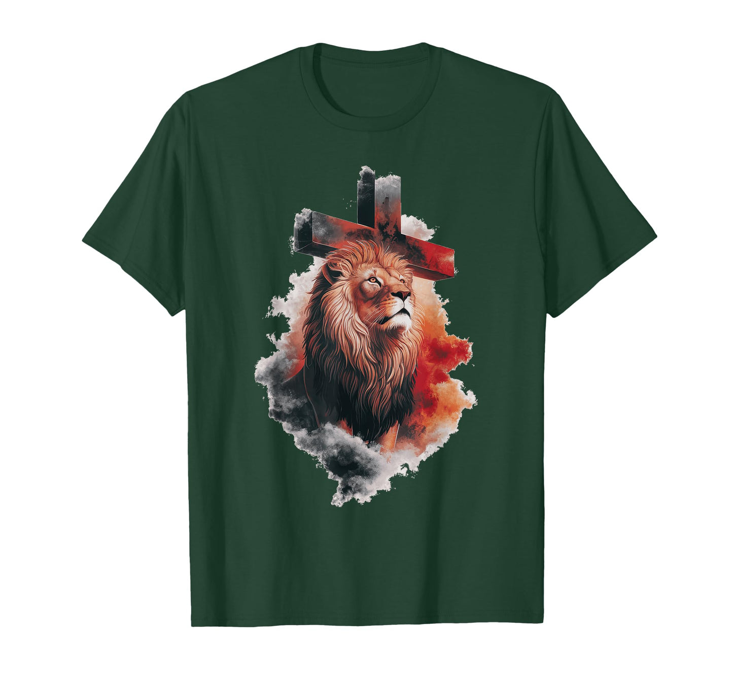 Lion of Judah Christian Cross T-Shirt
