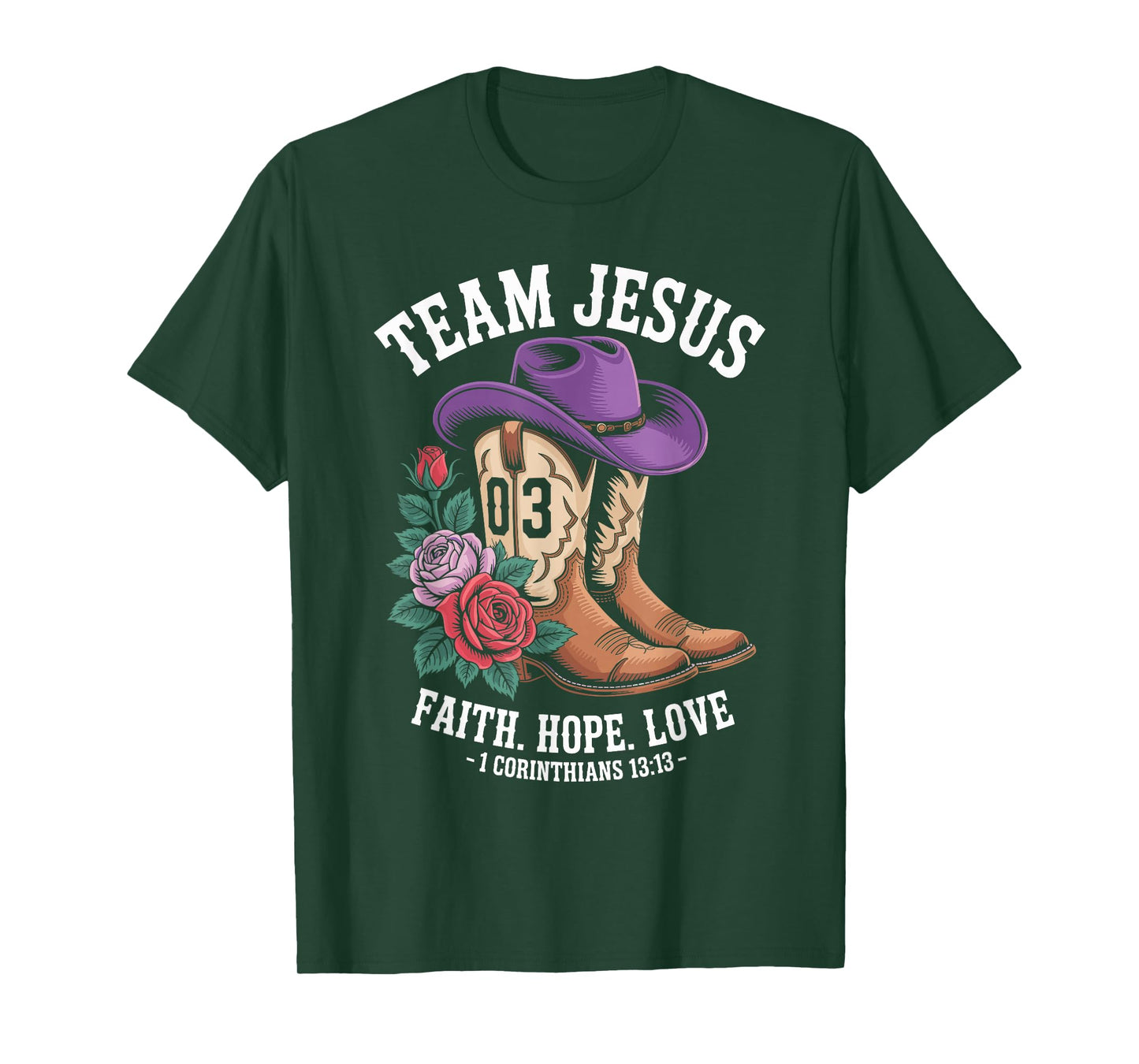 Christian - Team Jesus 03 Faith Hope Love T-Shirt