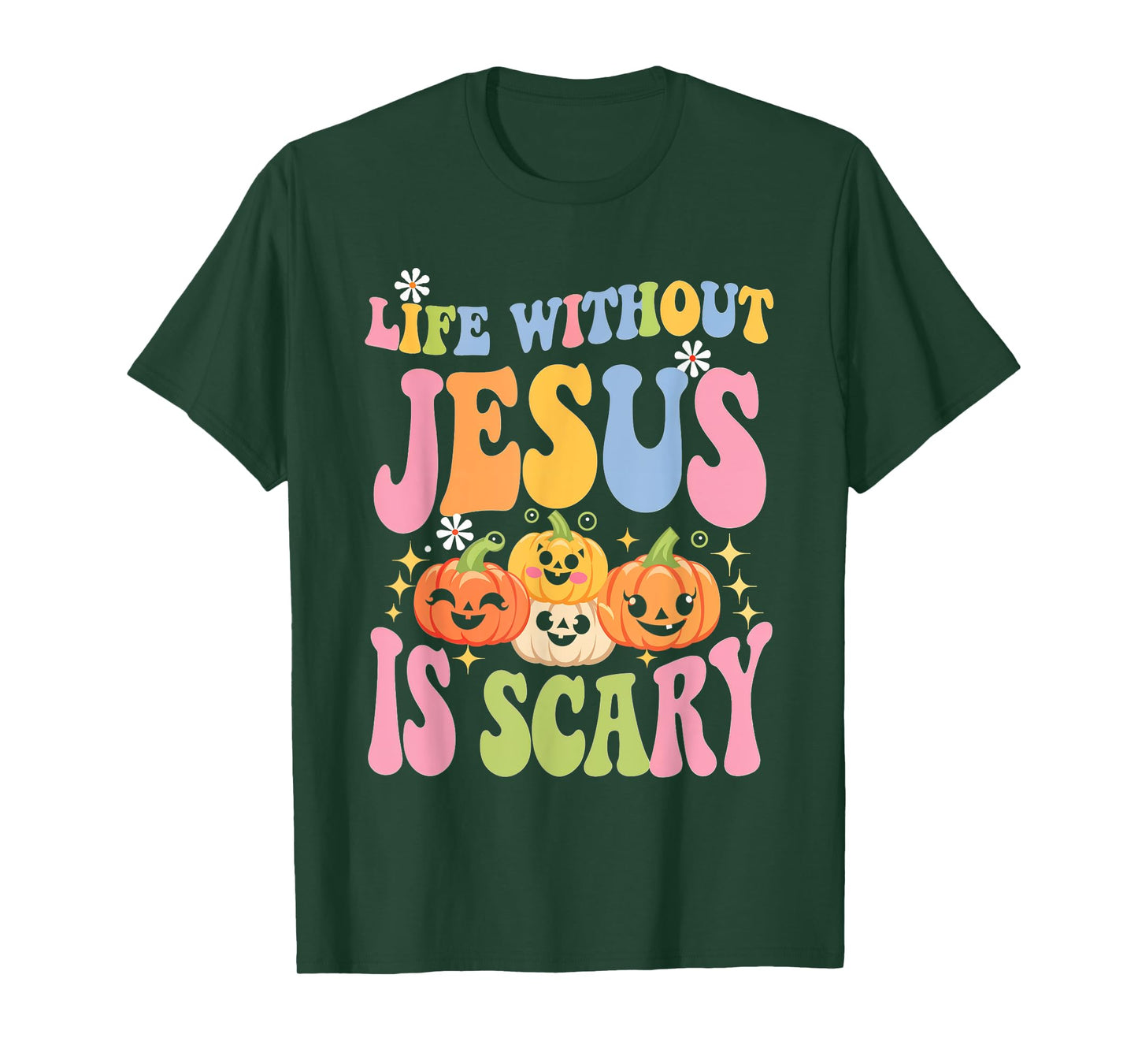 Life Without Jesus Christian Faith Halloween Scary T-Shirt