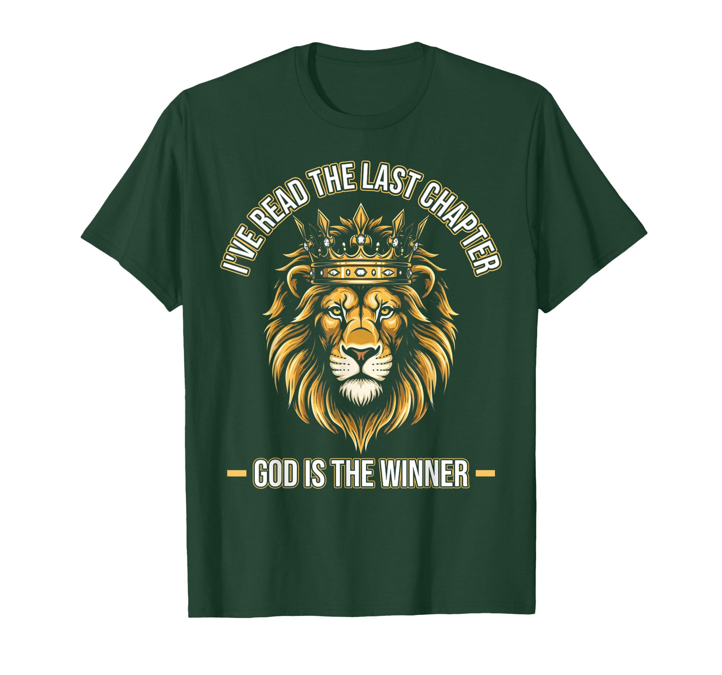 God Is the Winner – Bold Christian Lion of Judah Design T-Shirt