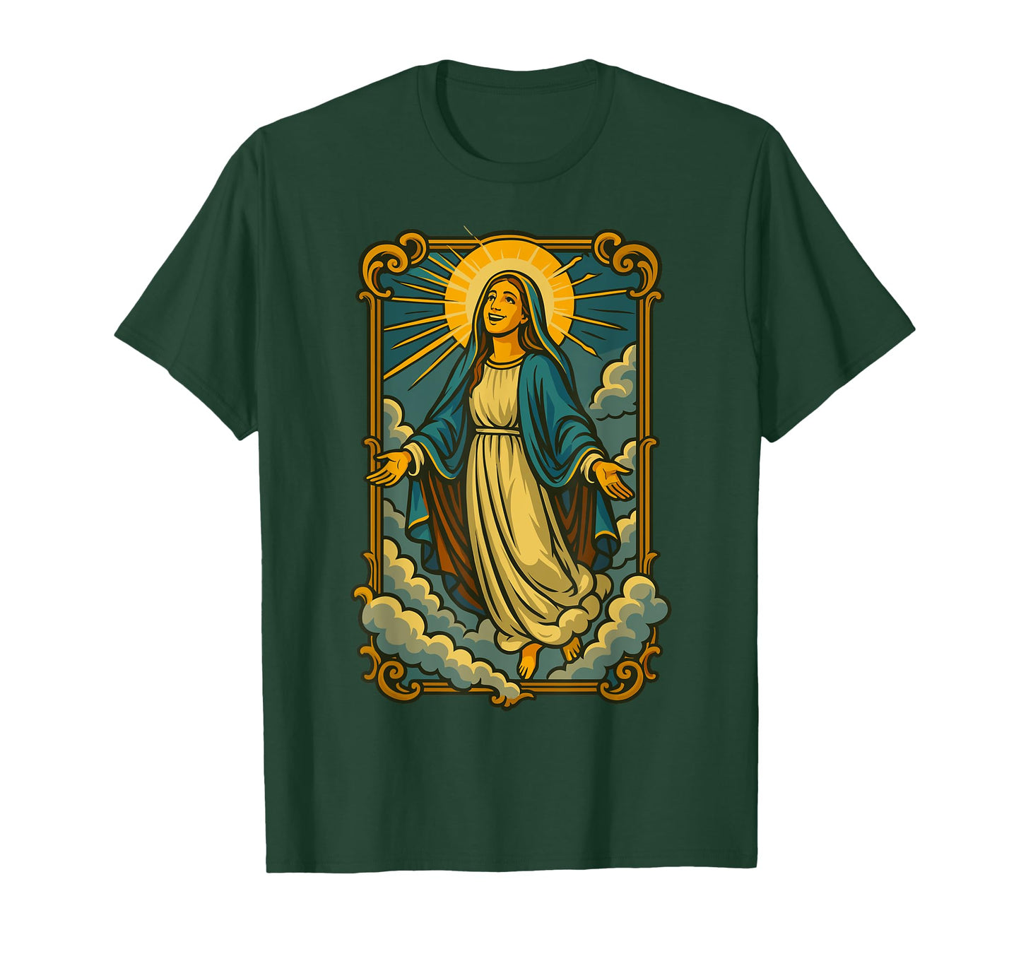 Assumption of Mary Blessed Mother Catholic Religious Faith T-Shirt