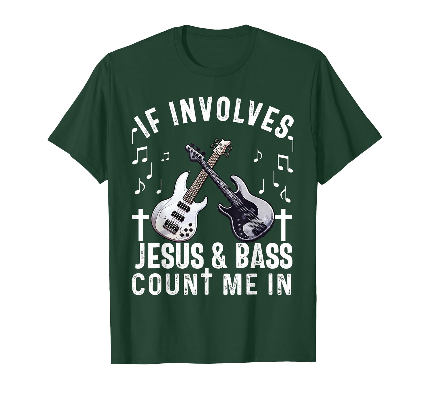 Christian Bass Guitar Player Worship Jesus Bassist Music T-Shirt