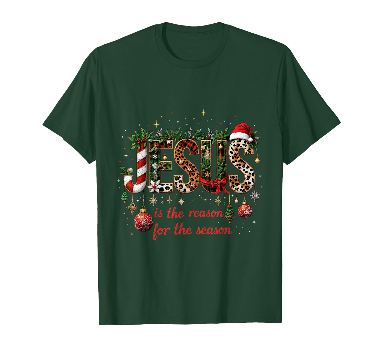 Christmas Jesus is The Reason for Season Xmas Christian T-Shirt