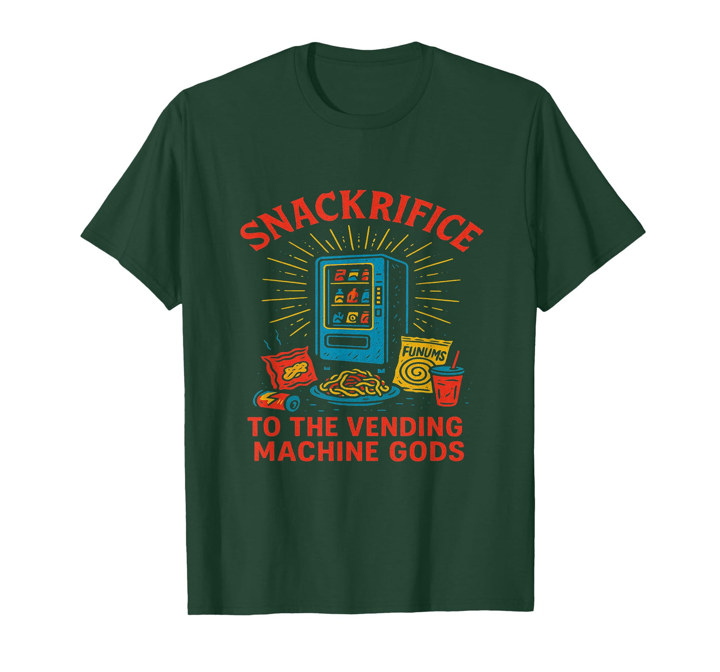 Snackrifice to The Vending Machine Gods T-Shirt