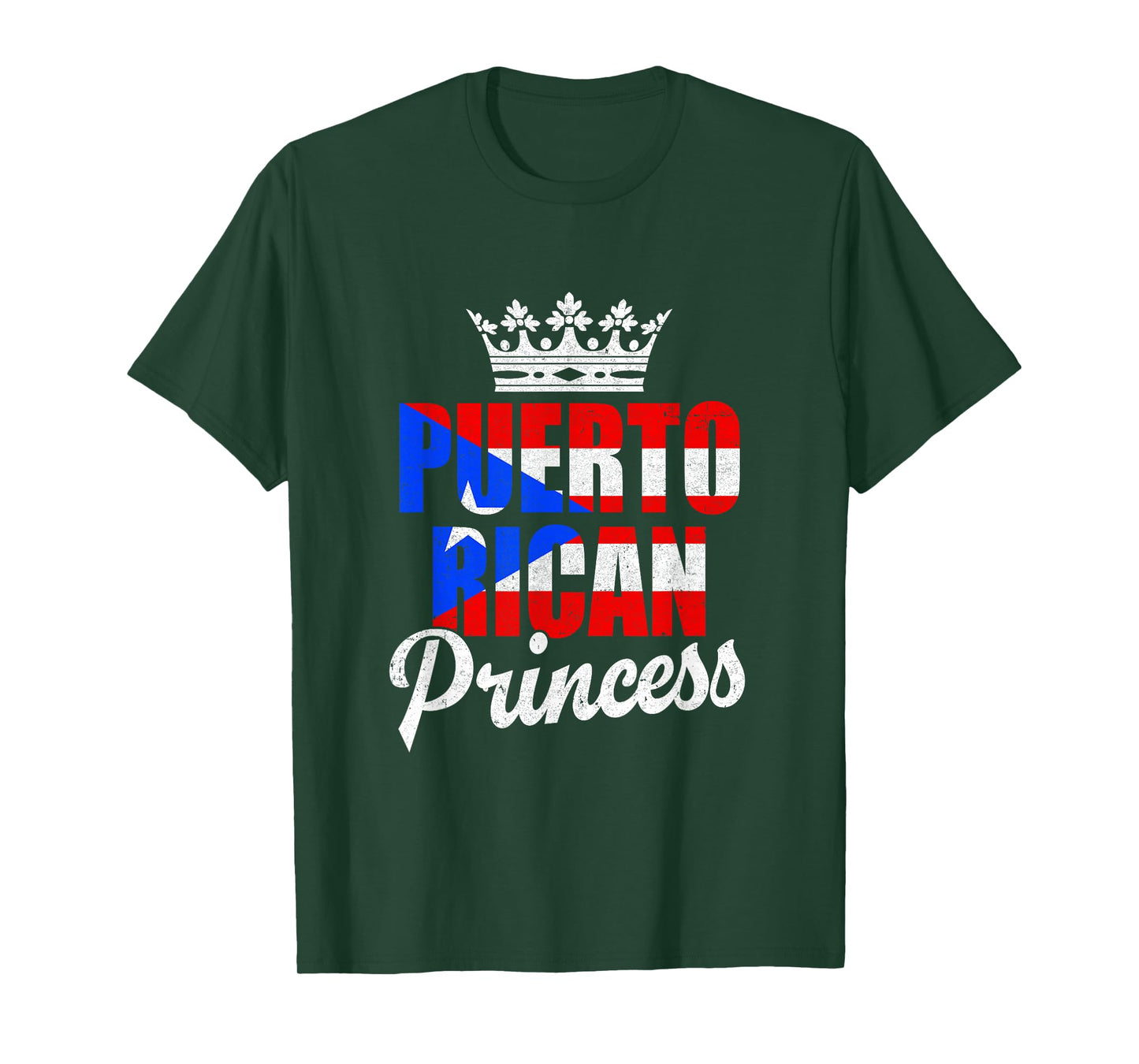 Funny Puerto Rico Graphic Women Girls Puerto Rican Princess T-Shirt
