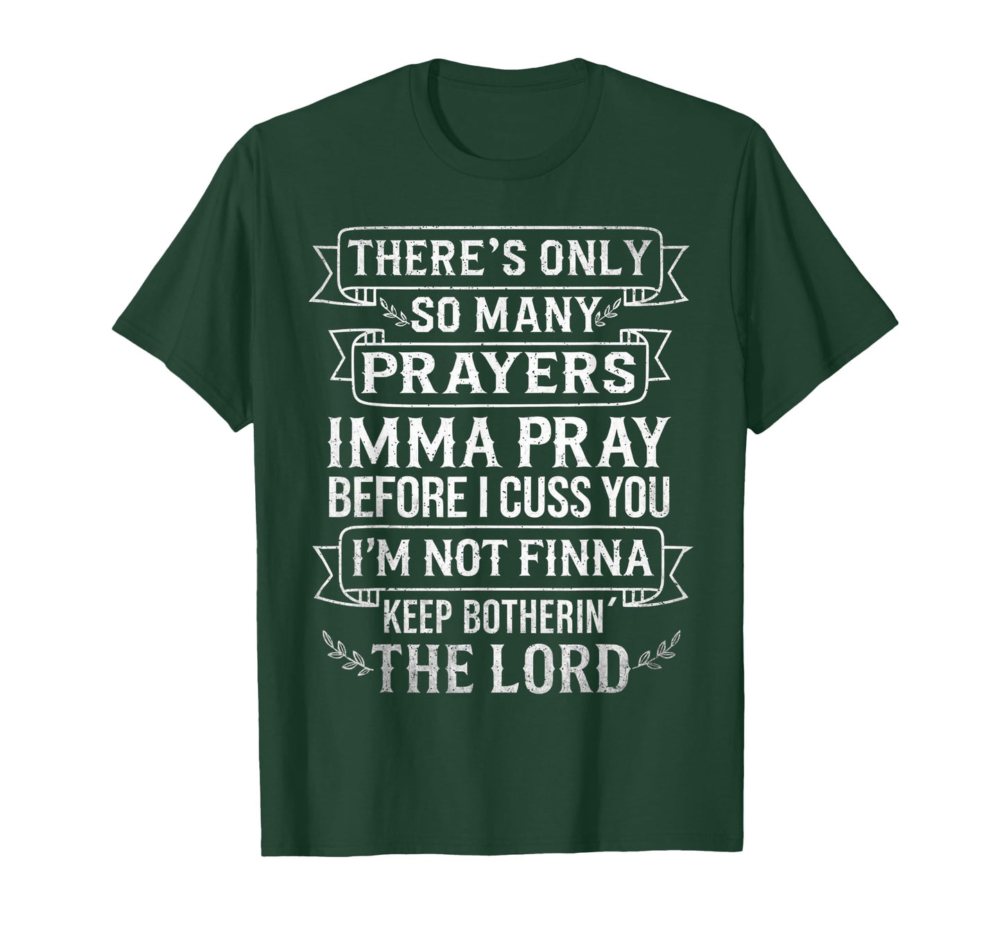 Funny Faith Quote Pray Before I Cuss T-Shirt