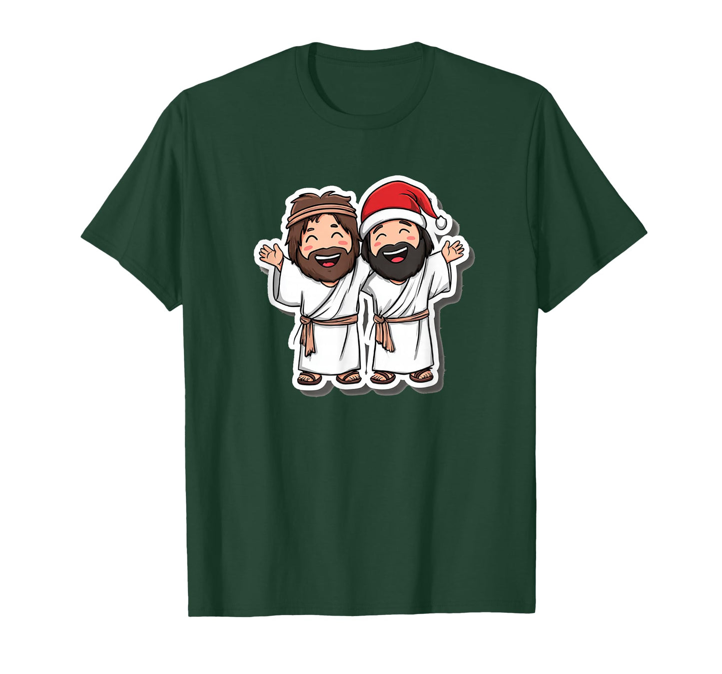 Pretty Jesus and Friends for Christmas Night T-Shirt