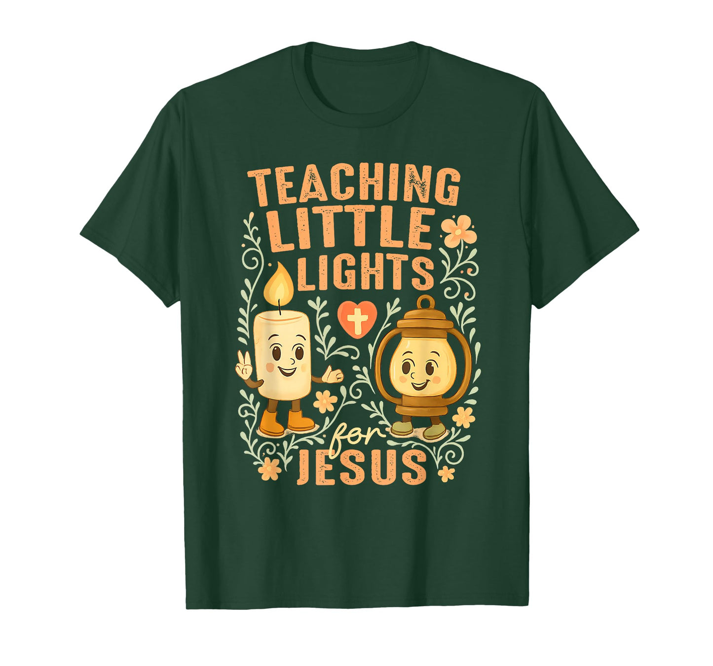 Jesus Retro Cartoon Teaching Little Lights for Jesus T-Shirt