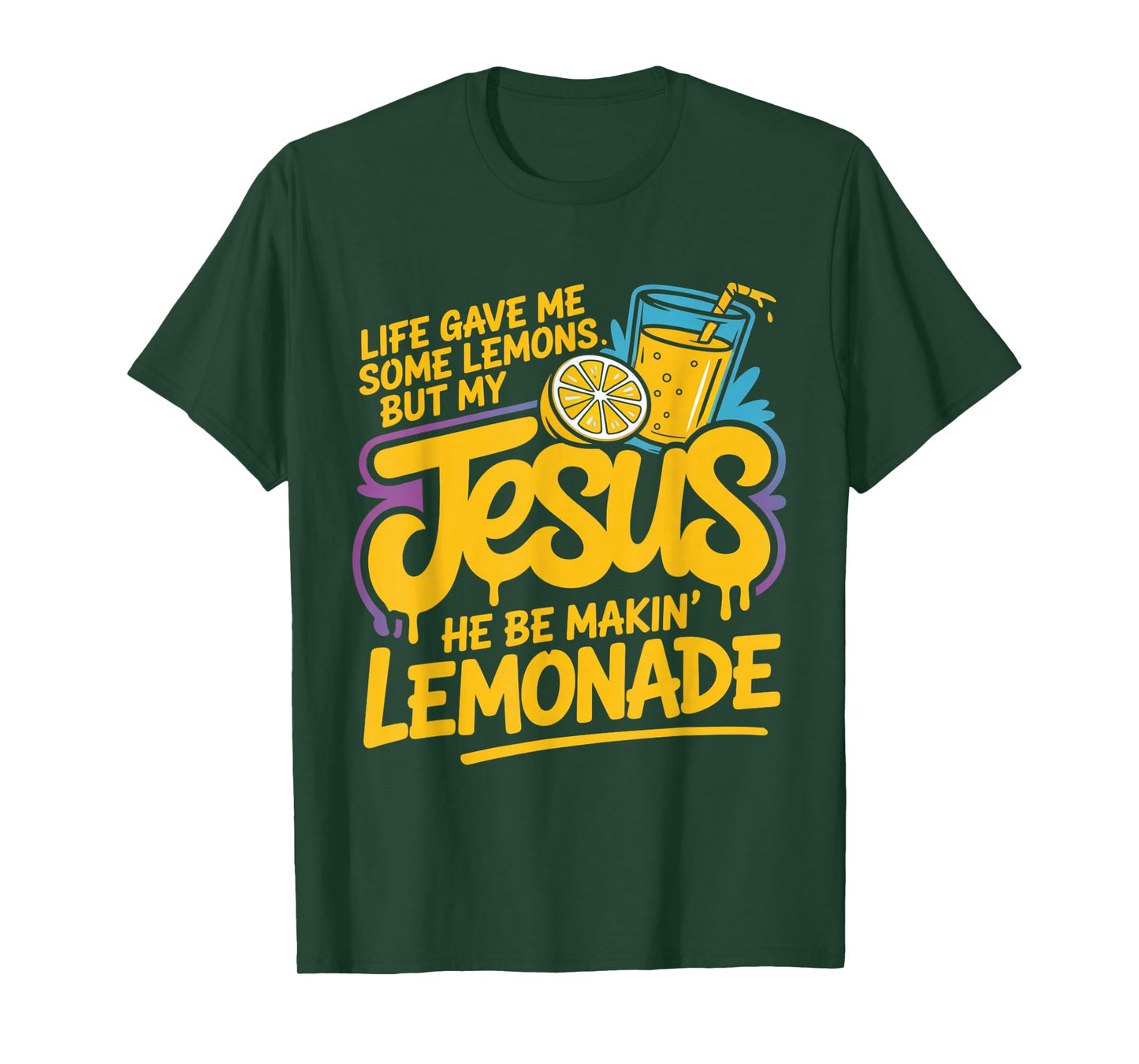 Jesus Lemonade Funny Christian Humor Life Gave Me Lemons T-Shirt