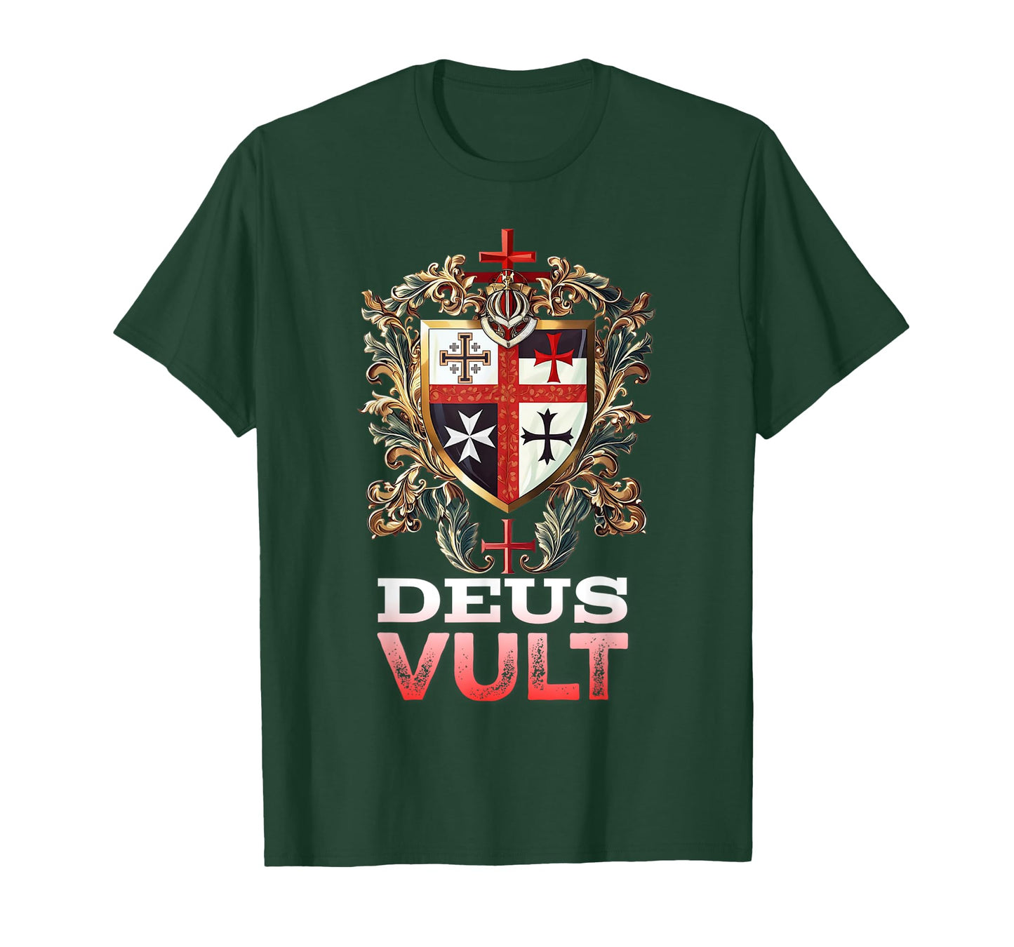 Catholic Knight Templar Crusader Cross Latin T-Shirt