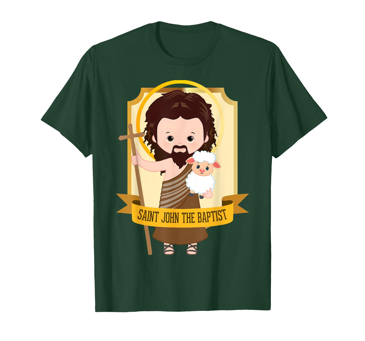 Saint John the Baptist Bible Gospel Cute Catholic Saint Kids T-Shirt
