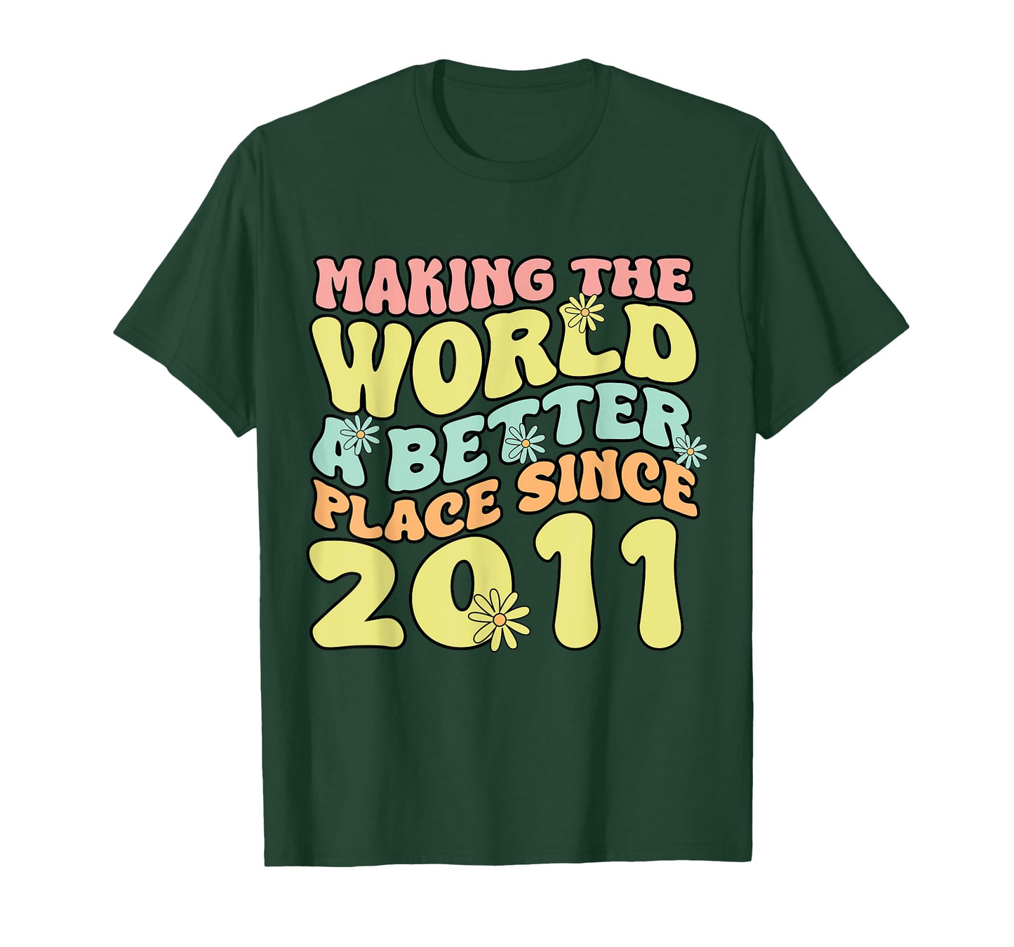 2011 Birthday , Making The World A Better Place Since 2011 T-Shirt