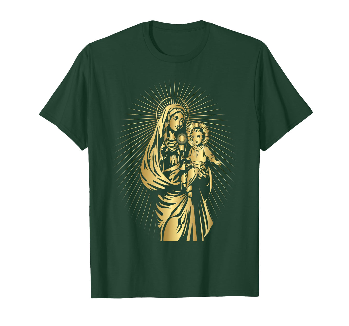 Holy Mother Mary Mother of Jesus Vintage Catholic Art Women T-Shirt