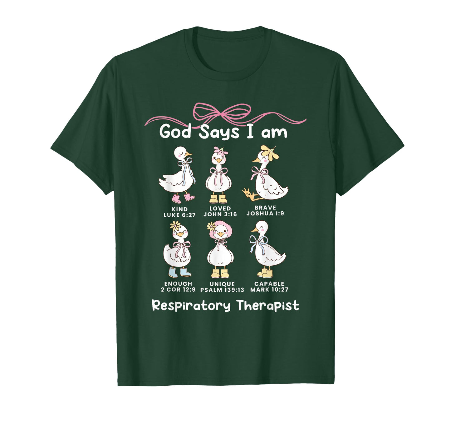 God Says I Am Respiratory Therapist Silly Goose RT Nurse T-Shirt
