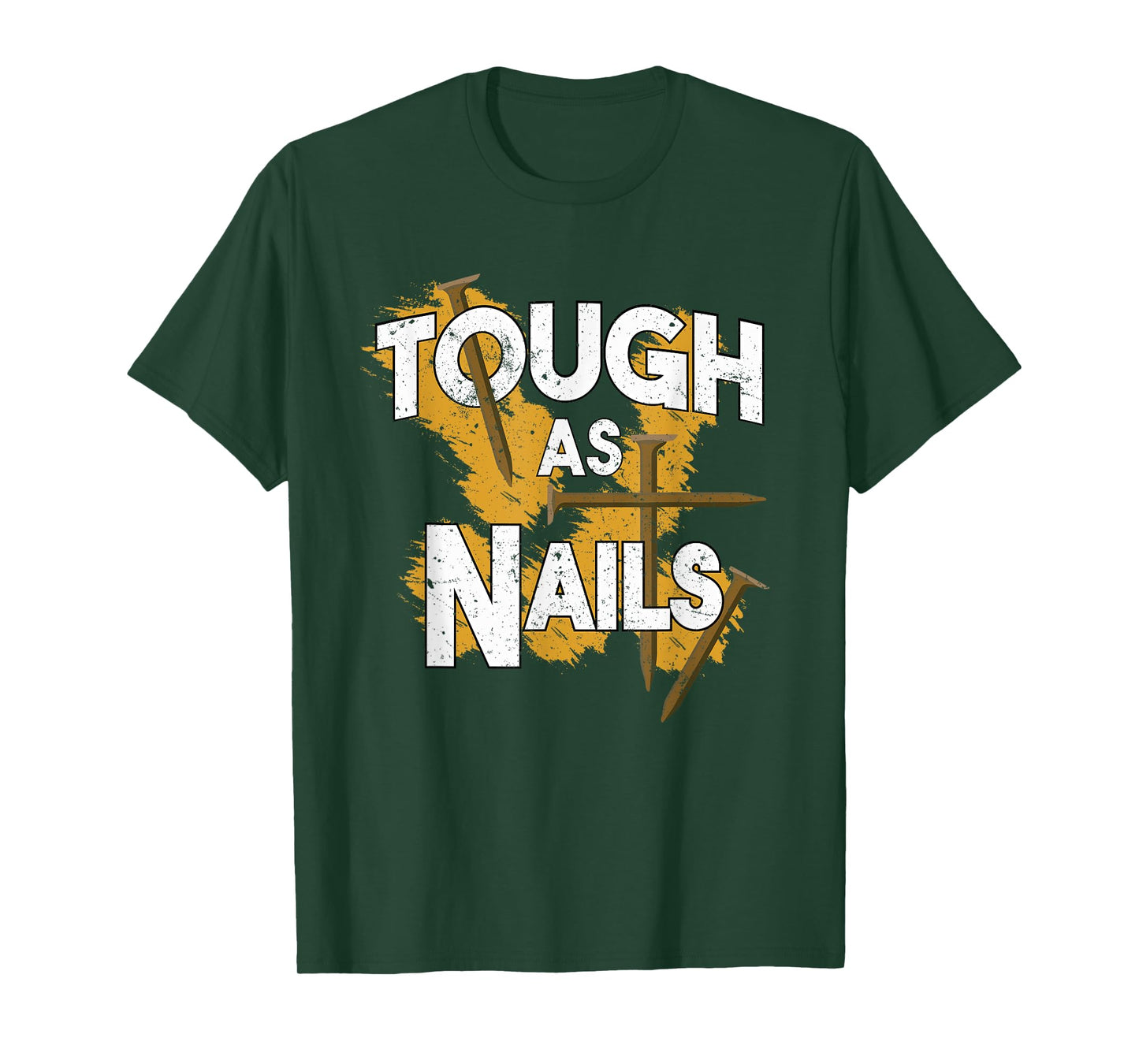 Tough As Nails Christian Men Gym Workout T-Shirt