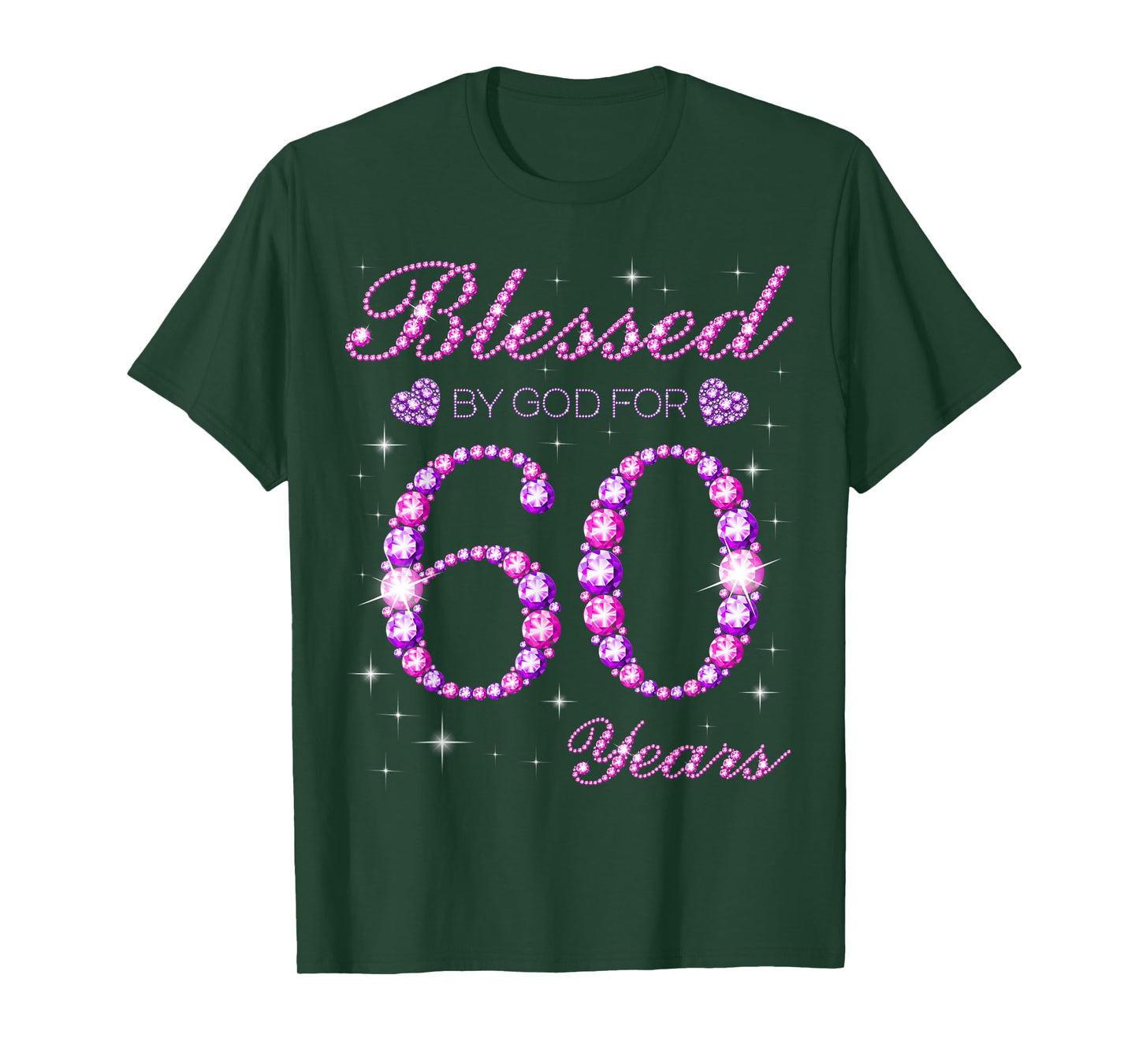 Blessed by God for 60 Years Old 60th Birthday Party T-Shirt
