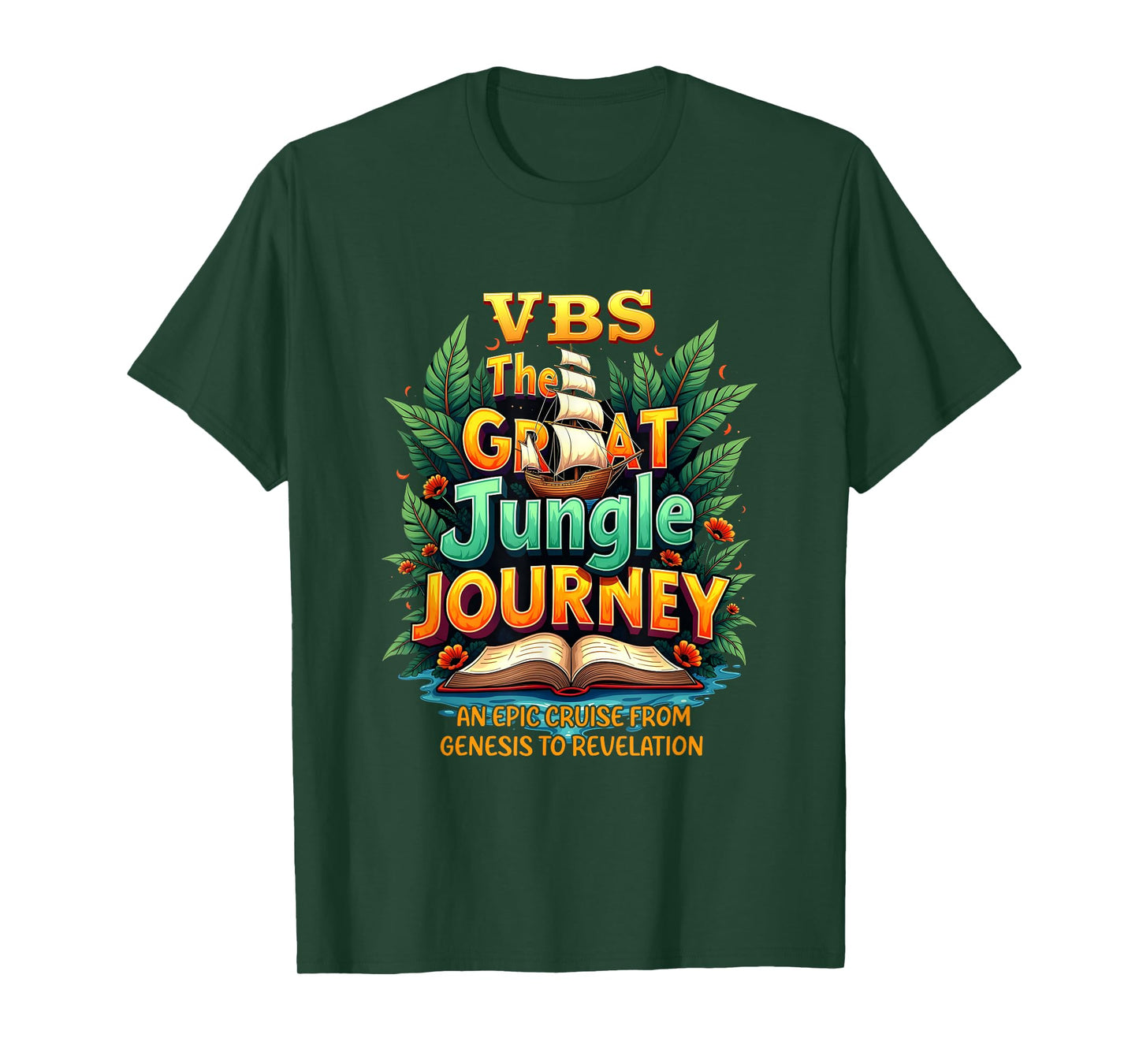 Jungle Journey VBS Campers Vacation Camp VBS 2025 Youth T-Shirt