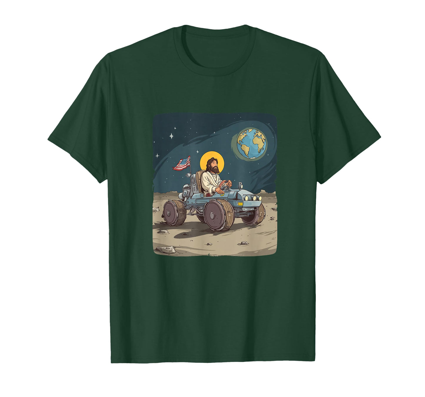 Funny Moon Vehicle Jesus Christ Costume for Boys and Girls T-Shirt