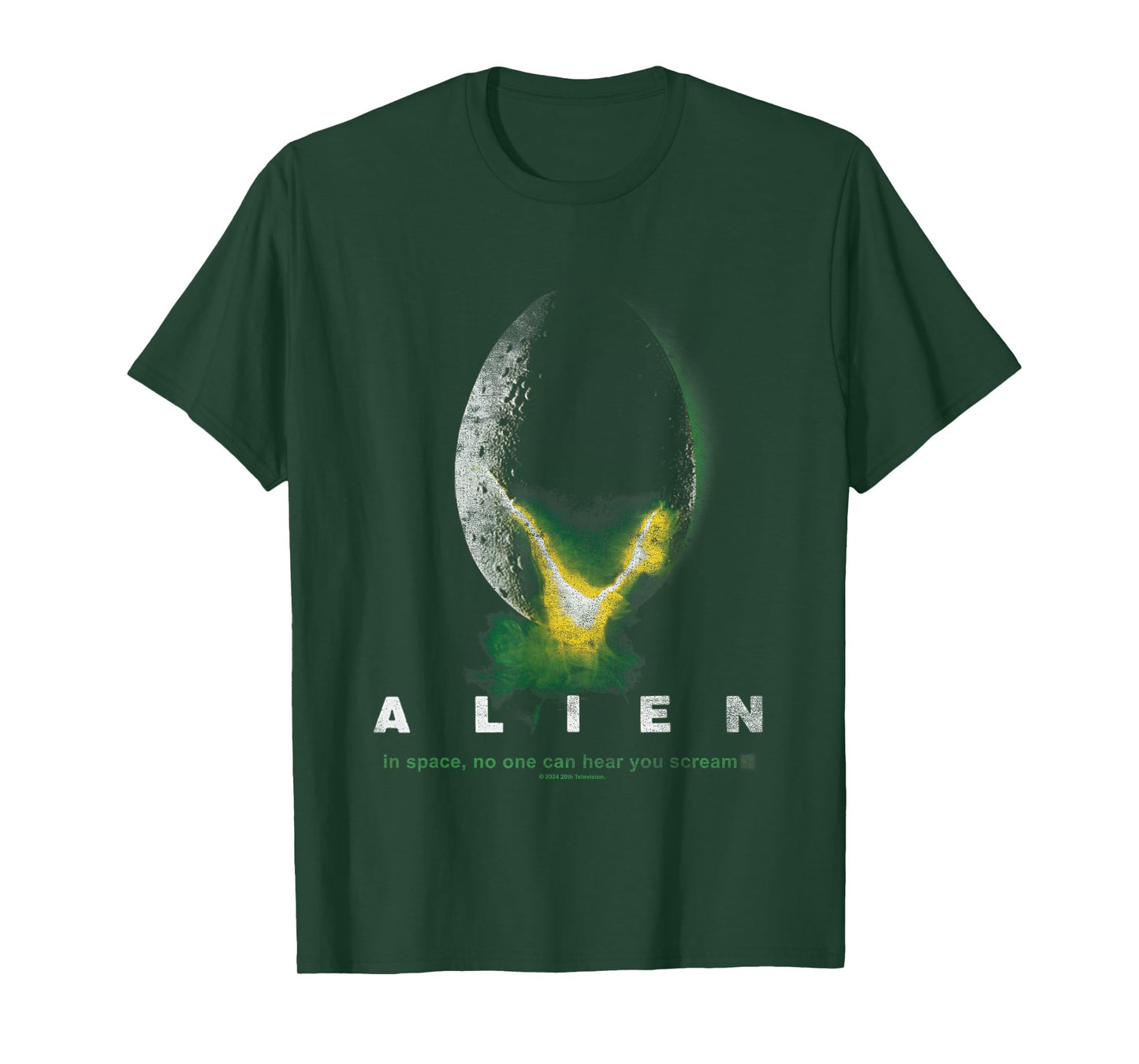 Aliens In Space No One Can Hear You Scream Distressed Logo T-Shirt