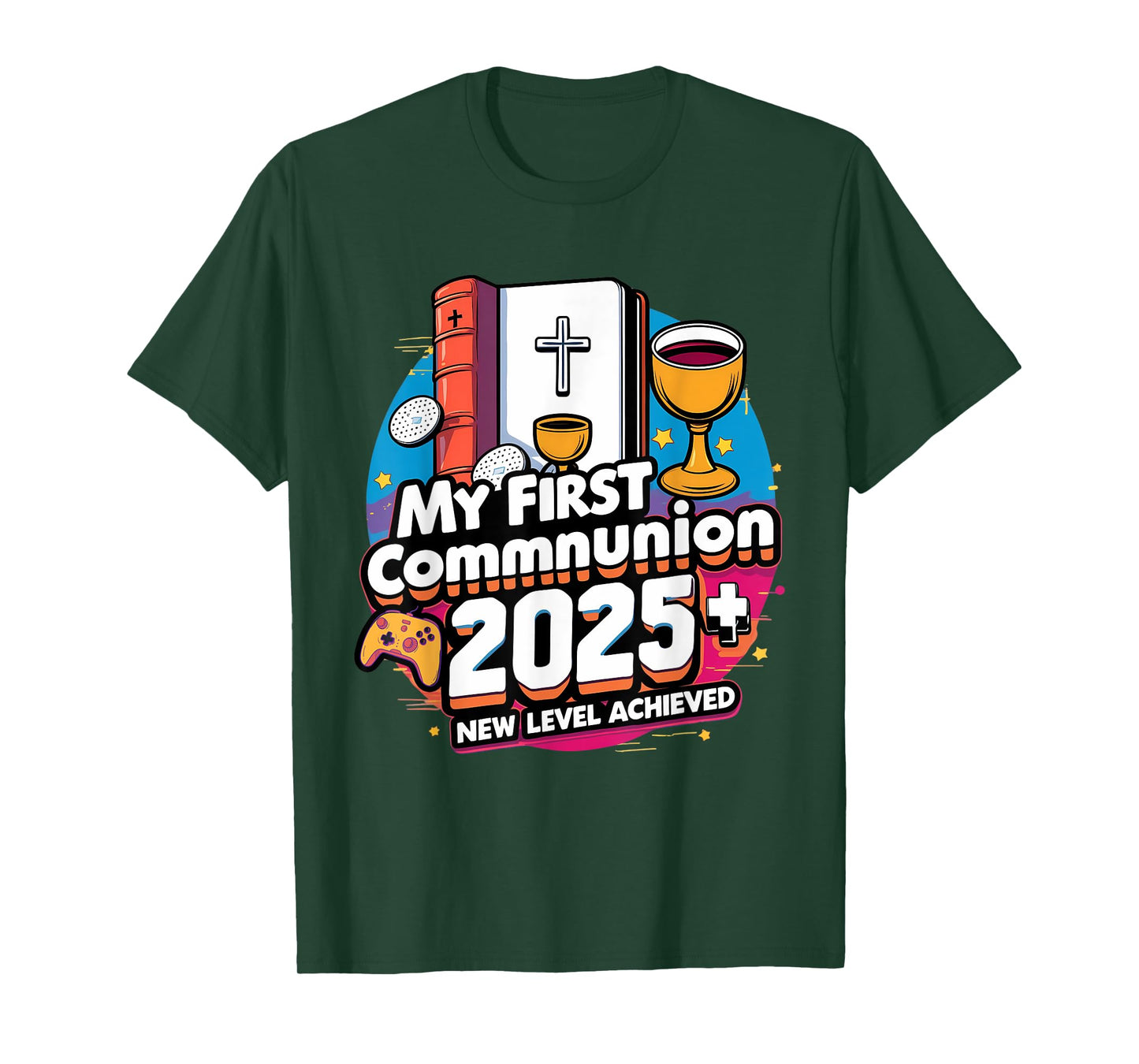 My 1st First Communion 2025 Video Game Controller Boys Girls T-Shirt