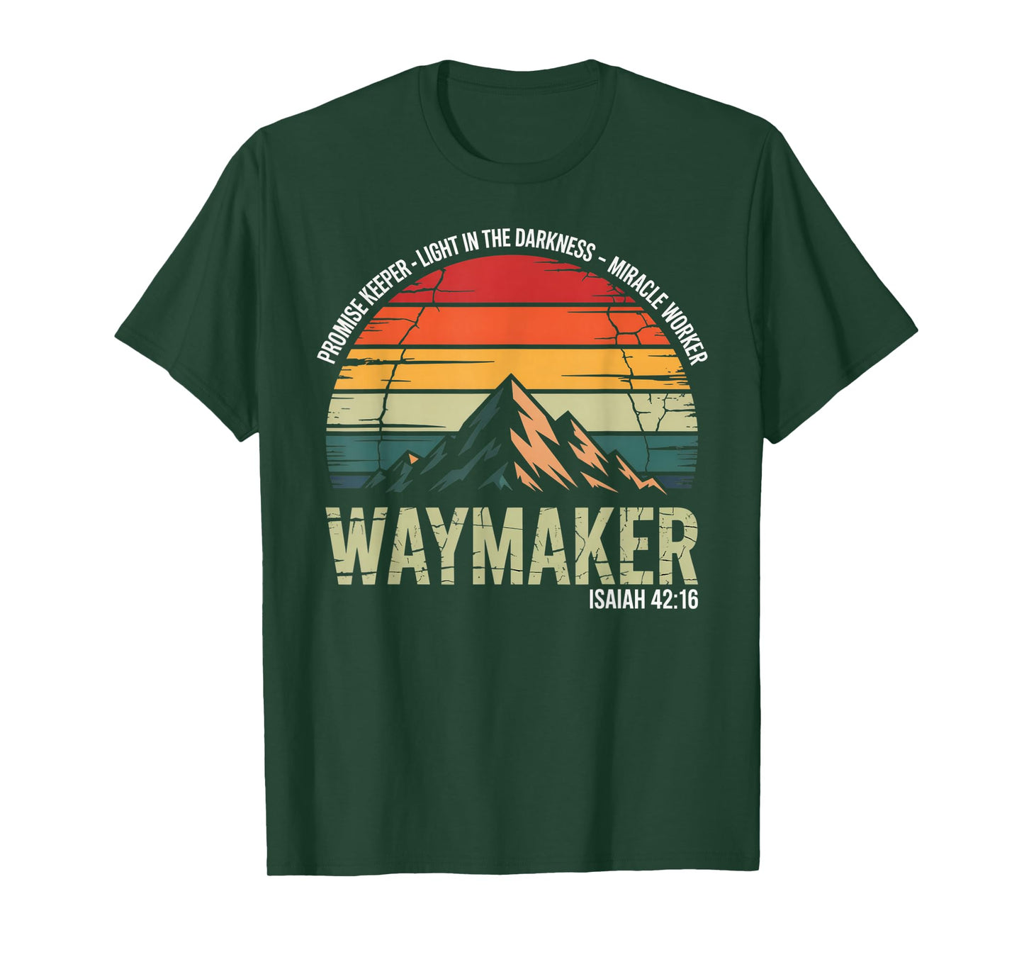 Waymaker Vintage Promise Keeper Miracle Worker Christian T-Shirt