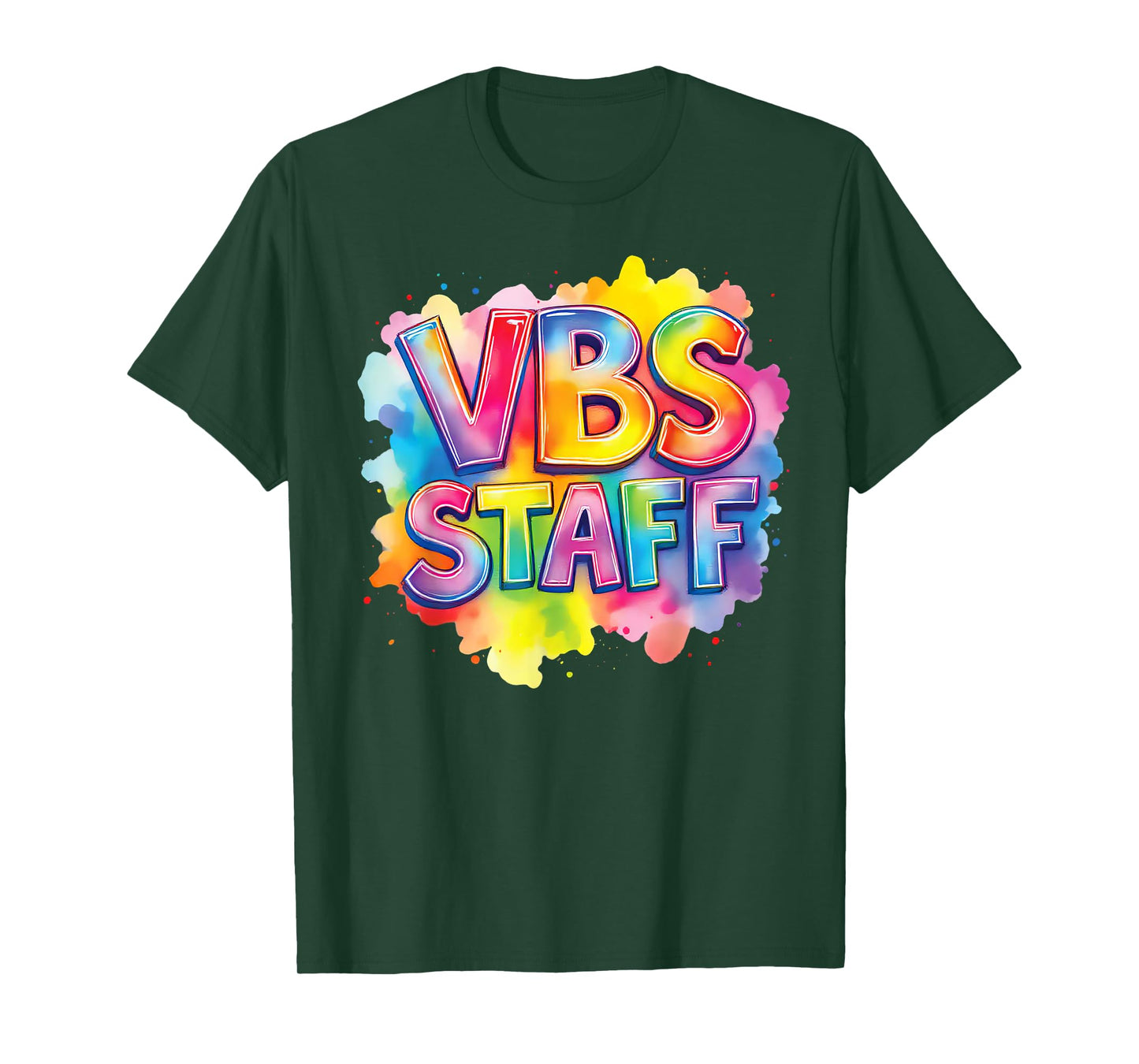 VBS Staff Tie Dye Colorful Vacation Bible School Christian T-Shirt