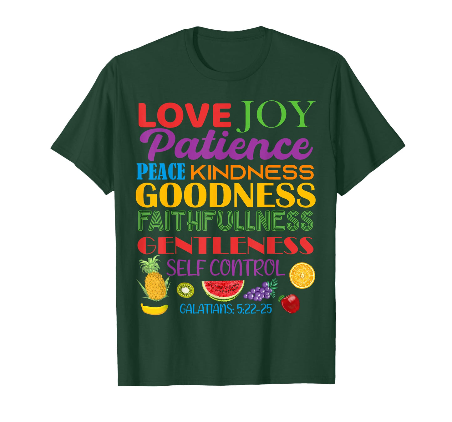 Awesome Galatians Fruit Of The Spirit Religious Verses T-Shirt