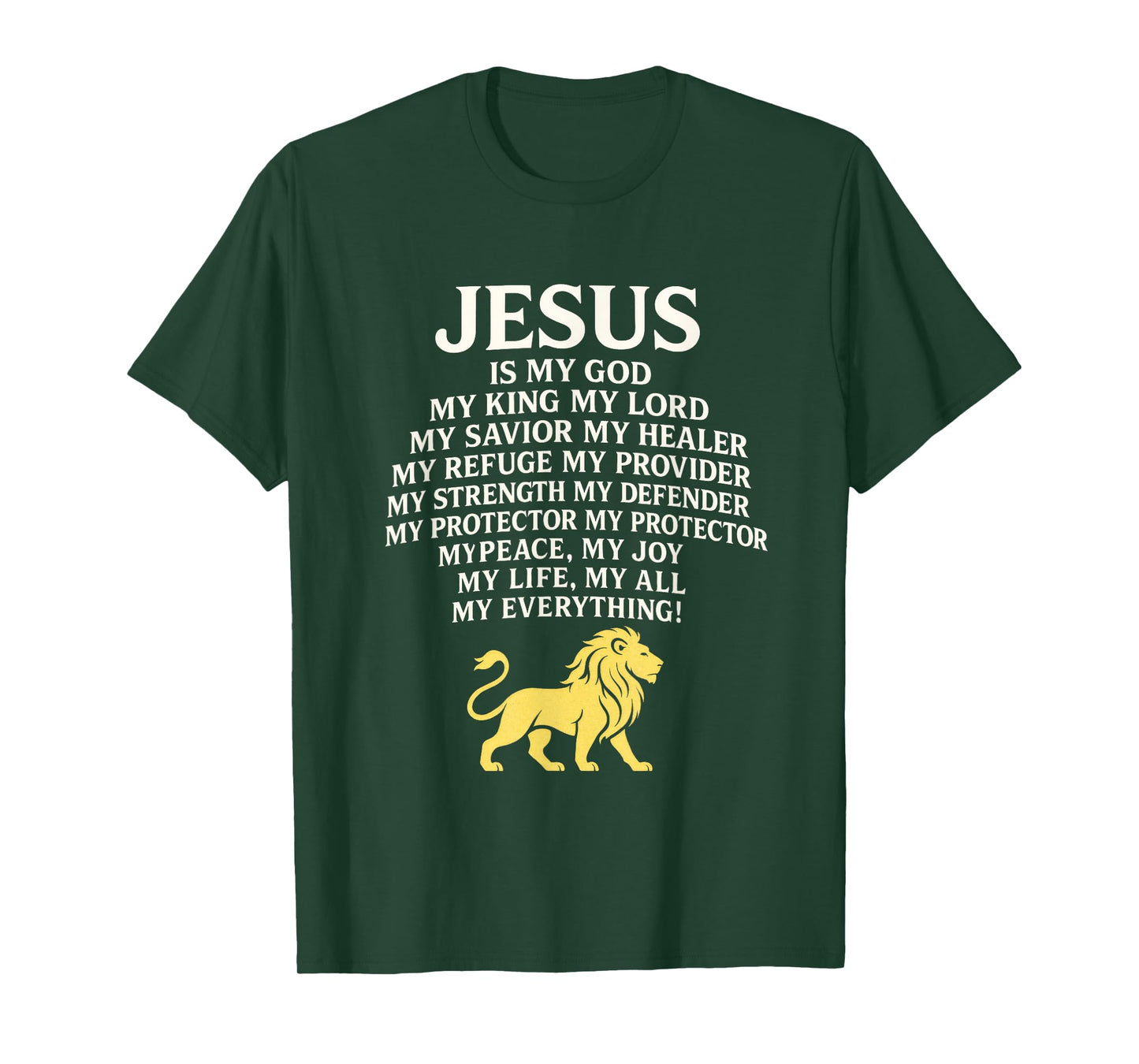 Jesus - Lion Christian Faith Religion Savior T-Shirt