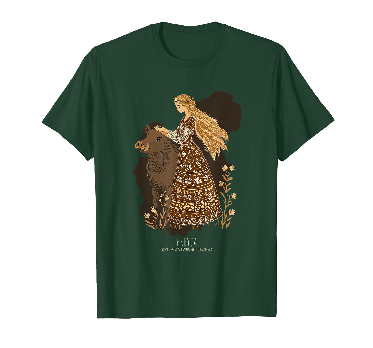 Freyja: Norse Goddess of Witchcraft, Love, and War T-Shirt