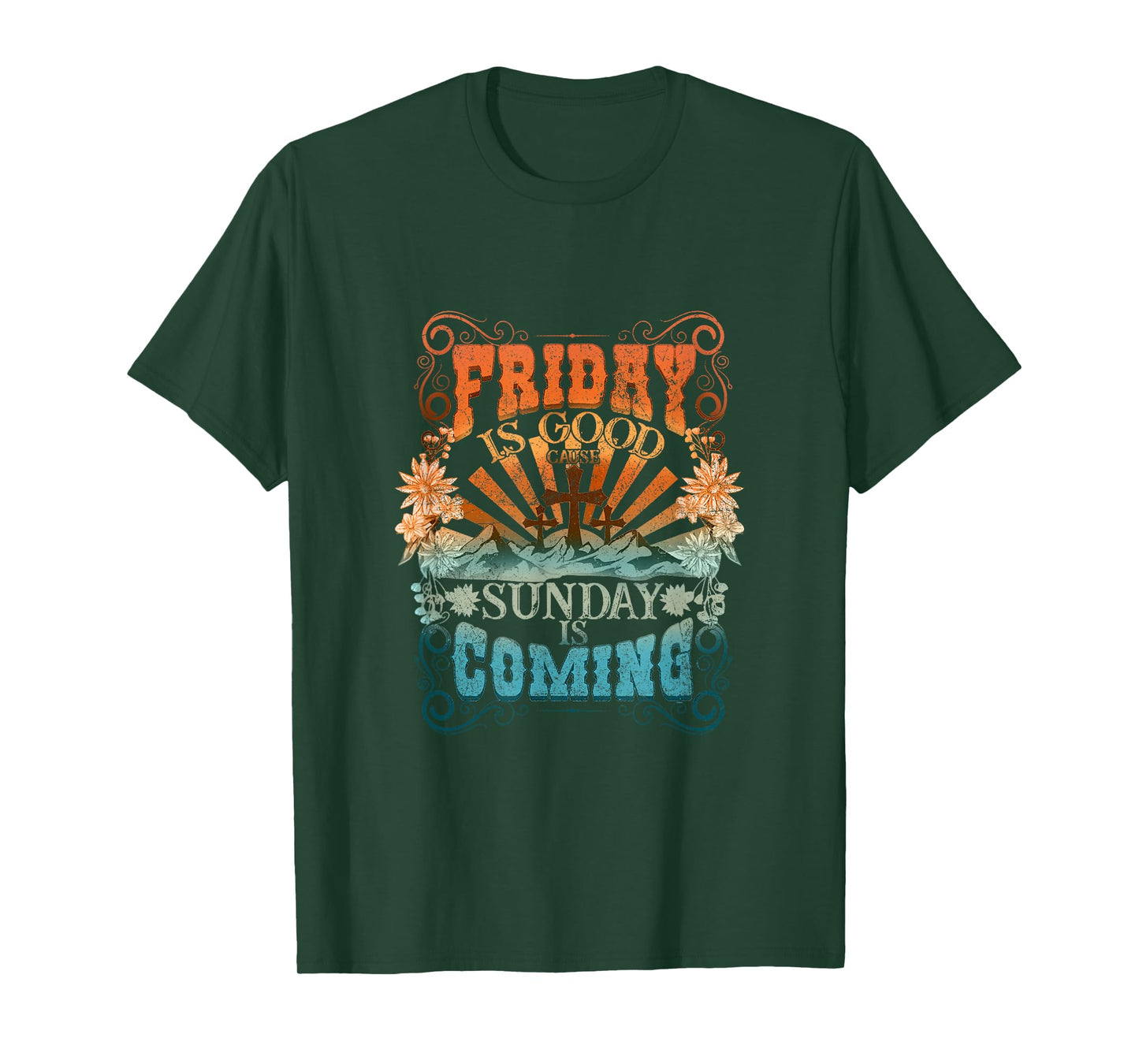 Friday Is Good Cause Sunday Is Coming Jesus Christian Easter T-Shirt